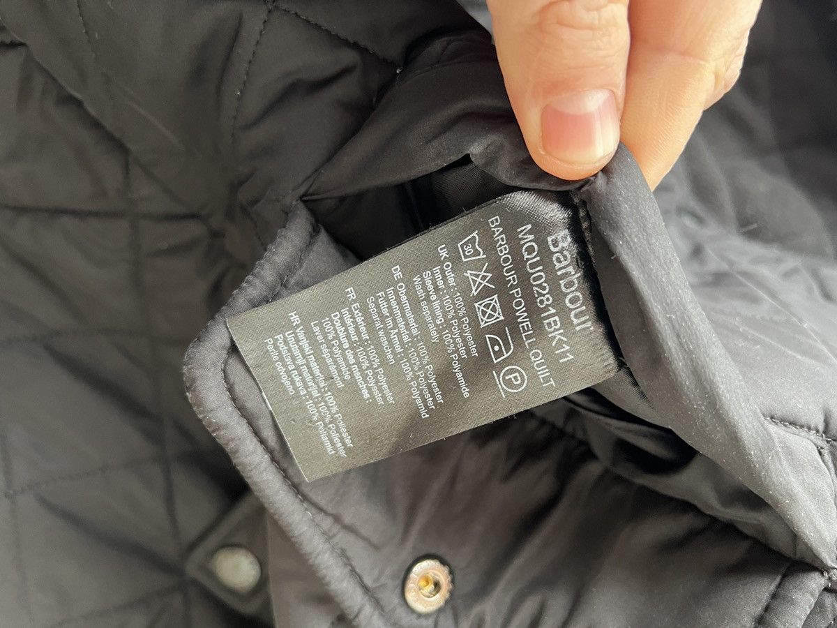 Barbour Barbour Powell Quilted Black Field Jacket Size US XXL / EU 58 / 5 - 7 Thumbnail