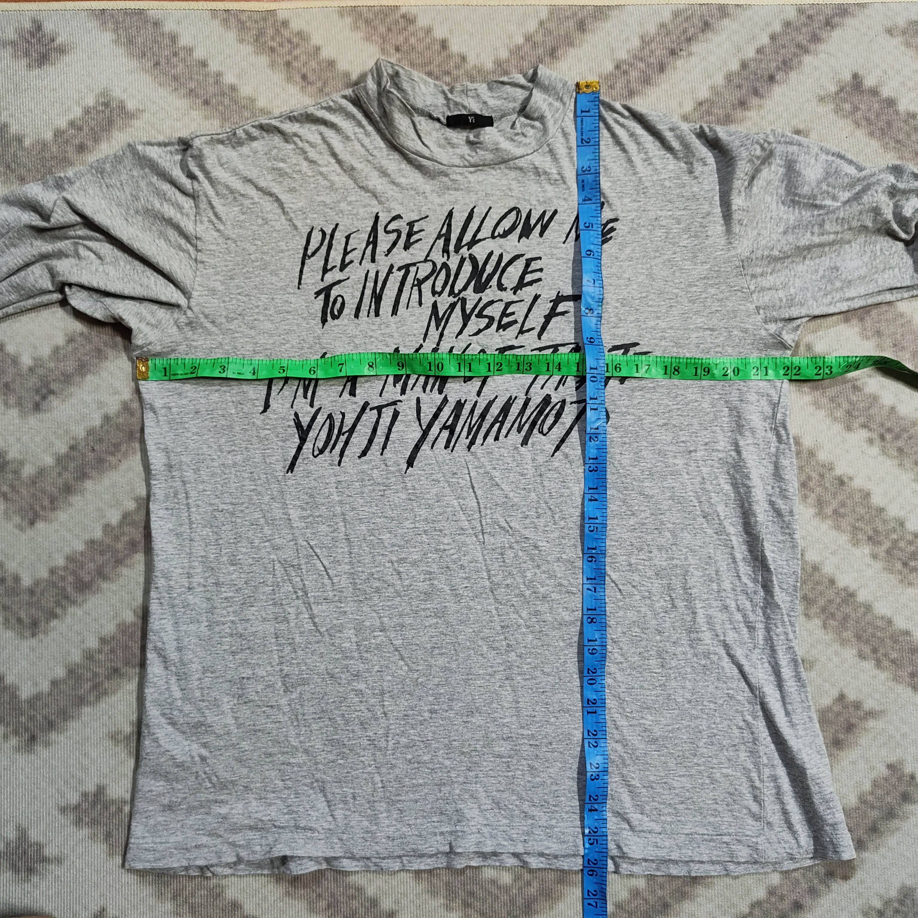 Y's Vintage YOHJI YAMAMOTO's Quote Long Sleeve Tshirt Size US L / EU 52-54 / 3 - 7 Thumbnail