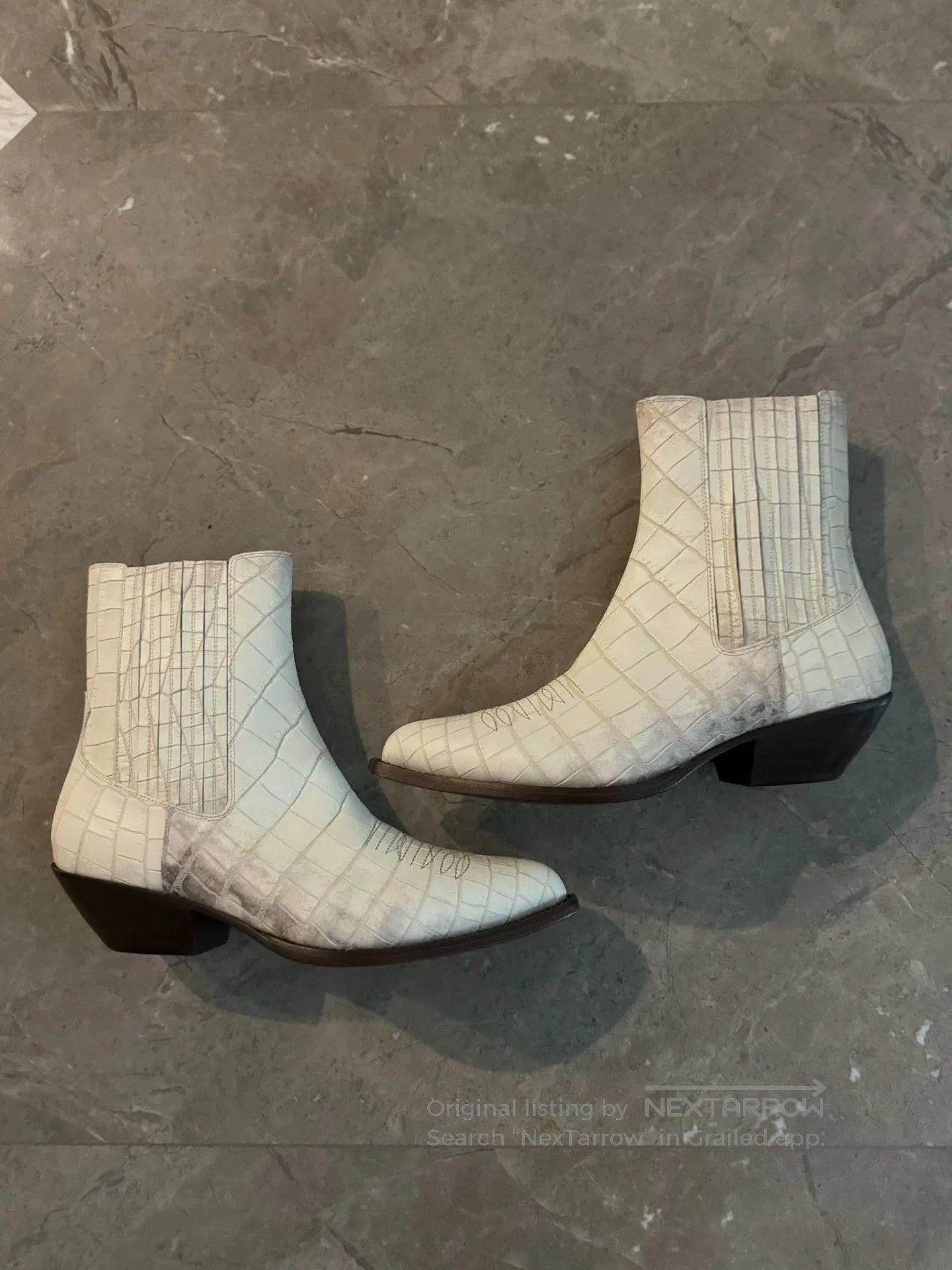Celine White Crocodile. Size US 9 / EU 42 - 1 Thumbnail