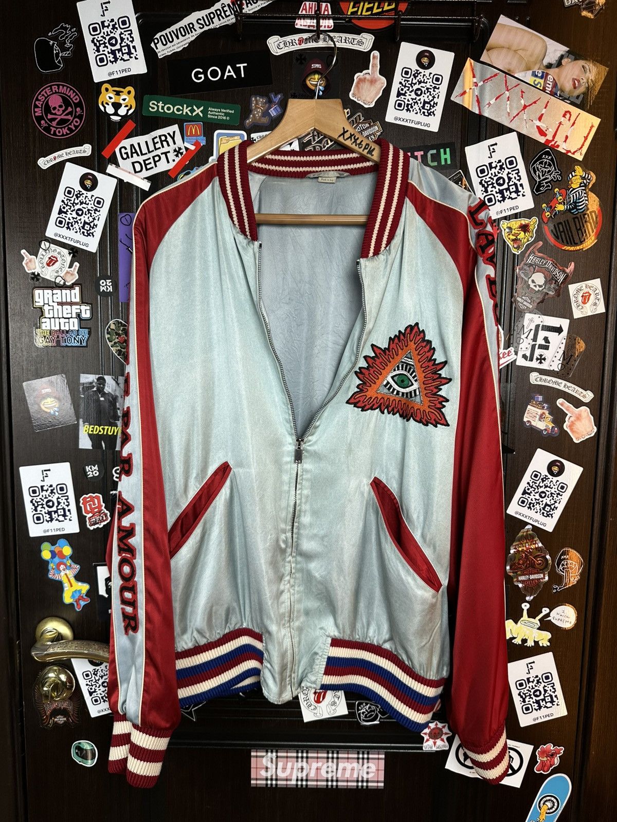 Gucci Gucci 2017 Amour illuminati Silk Bomber XXL Size US XL / EU 56 / 4 - 3 Thumbnail