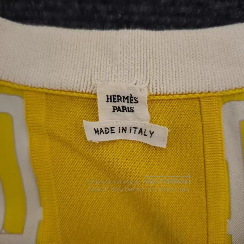Hermes Hermes Yellow Silk and Cashmere Mixed Zip Open Cardigan Size XS / US 0-2 / IT 36-38 - 3 Thumbnail