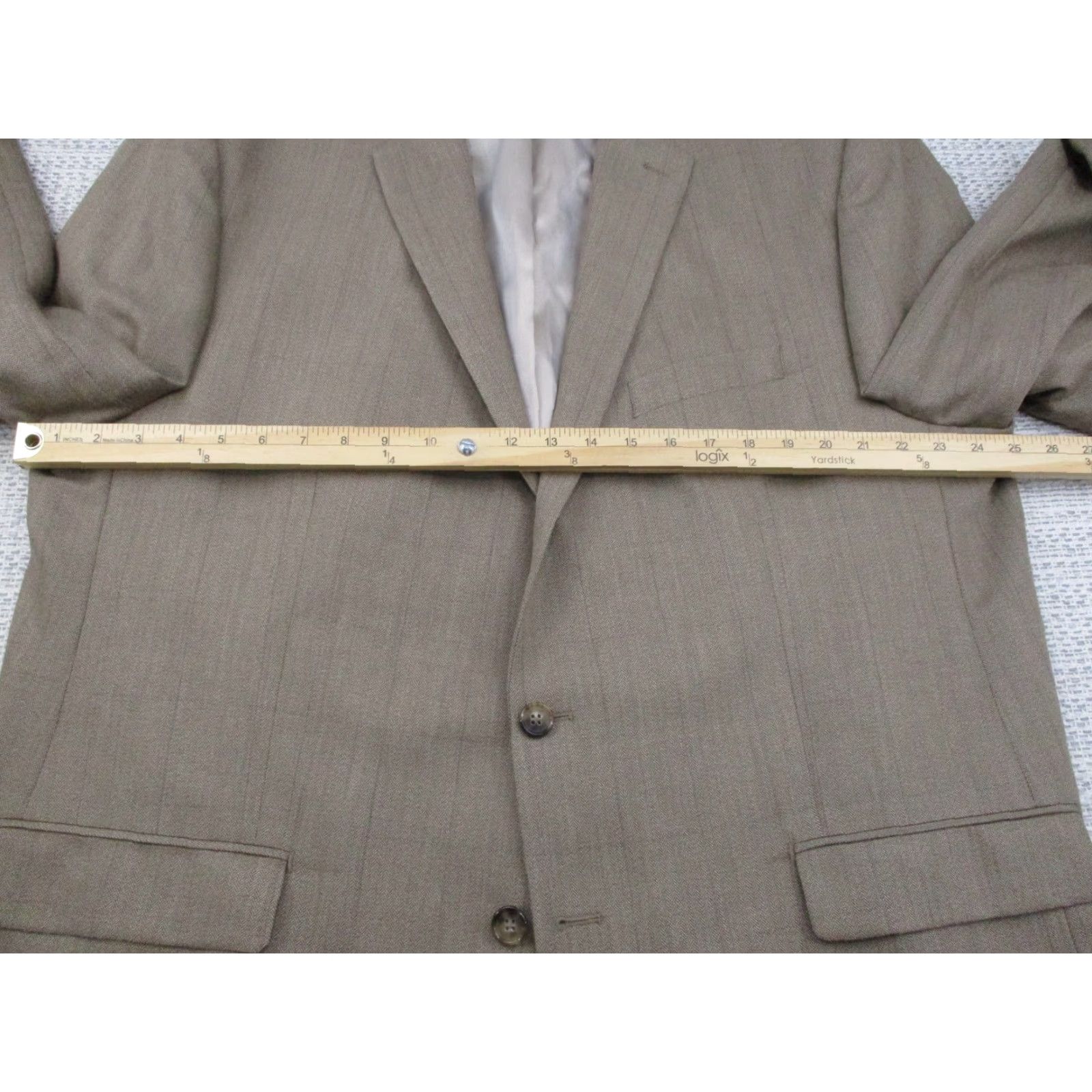 Ralph Lauren Ralph Lauren Blazer Mens 50 Long Brown Wool Silk Herringbone Sport Coat Dillard's Size 50R - 6 Thumbnail