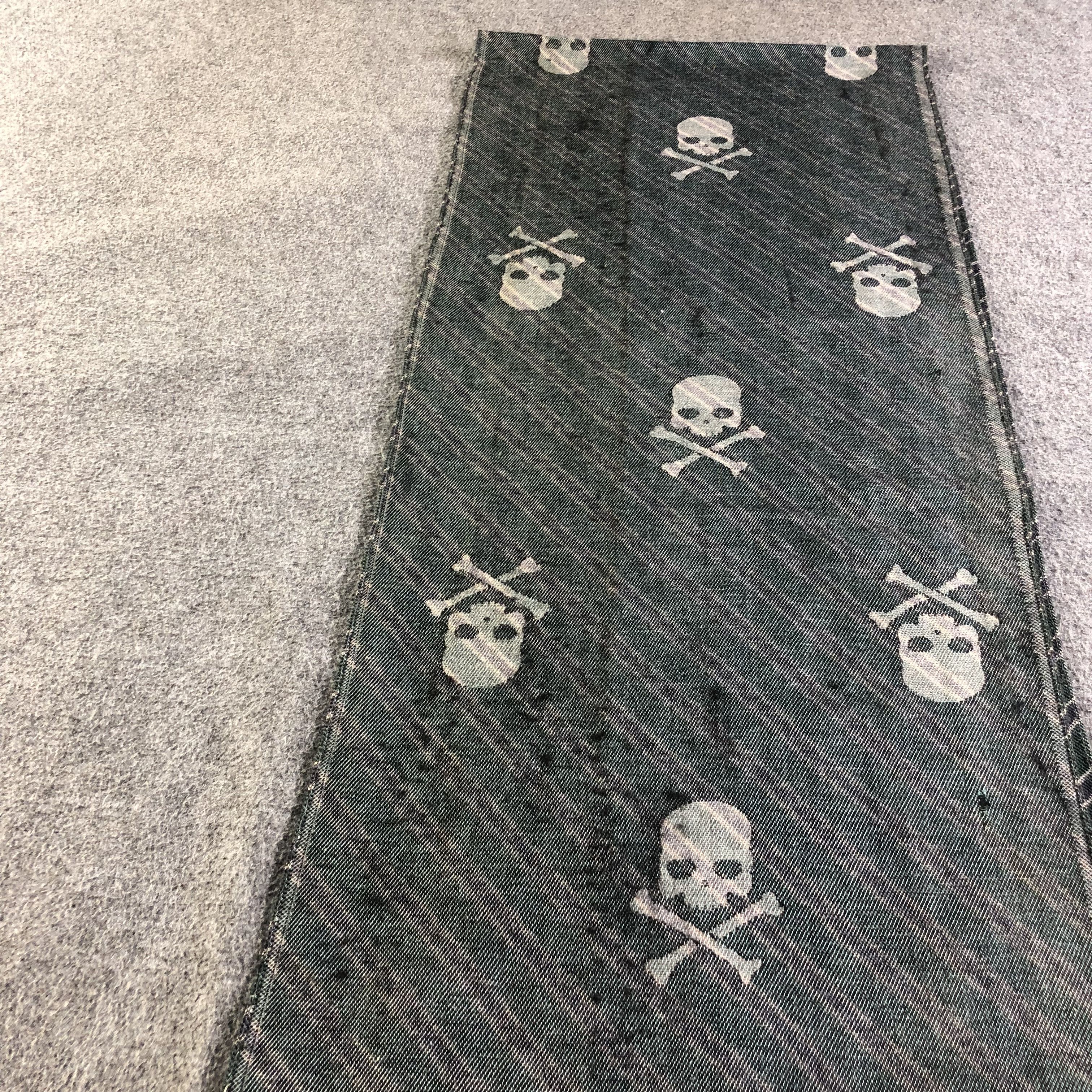 HYDROGEN Hydrogen Italy Skulls Wool Scarf Muffler V1943 Size ONE SIZE - 12 Thumbnail