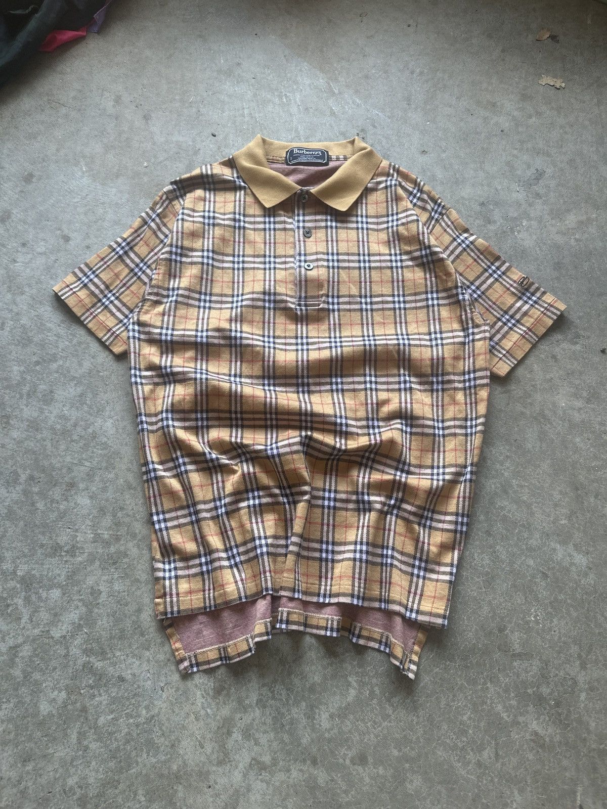 Burberry Burberry 80s Plaid Polo Size US S / EU 44-46 / 1 - 1 Thumbnail