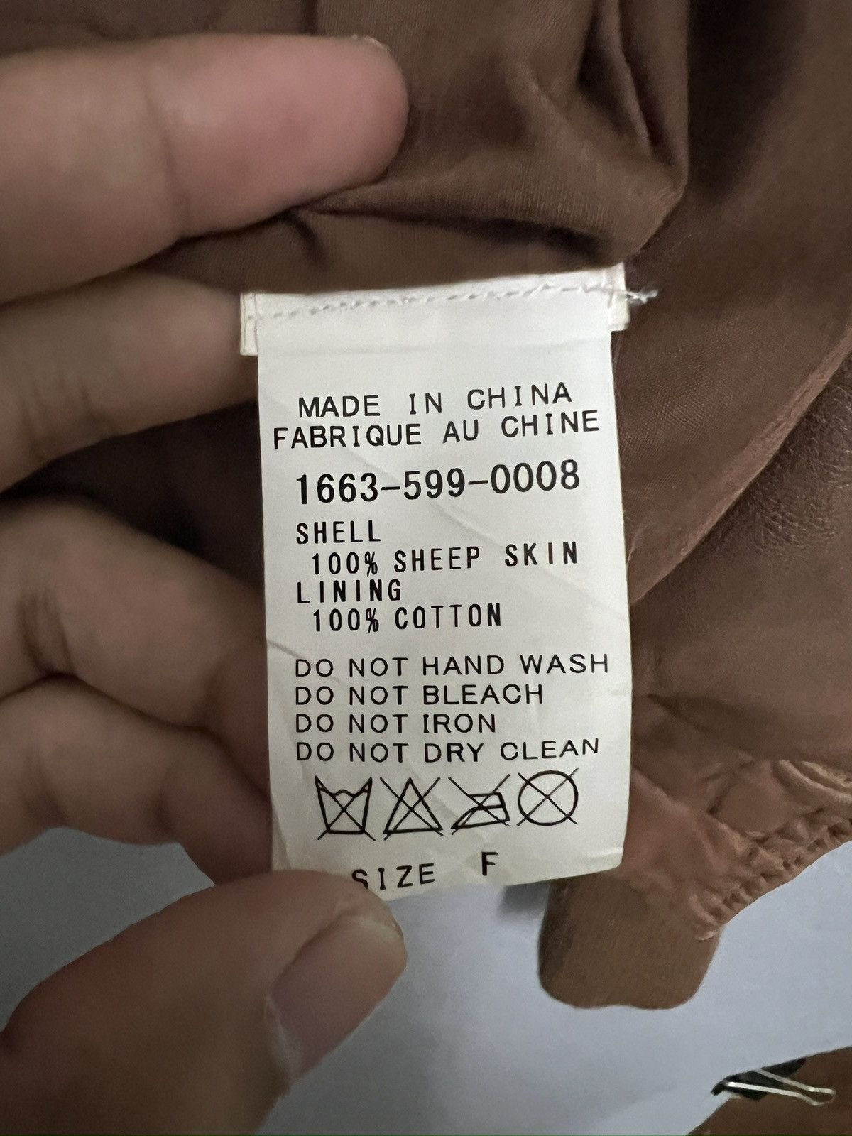 Japanese Brand 429.No One Else x Japanase Brand x Sheep Skin Leather Size ONE SIZE - 9 Thumbnail