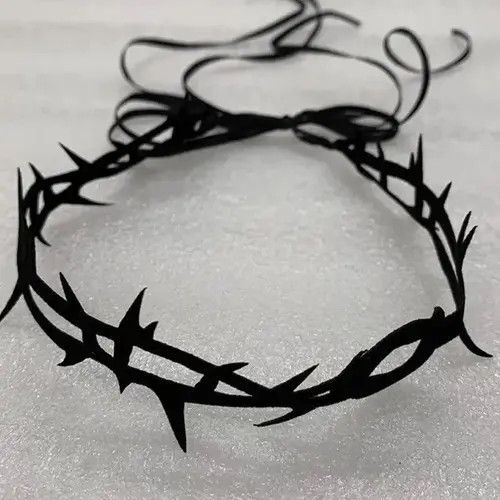 Japanese Brand × Vintage Vintage Sexy Lace Necklace with Pendants Gothic Size ONE SIZE - 2 Thumbnail