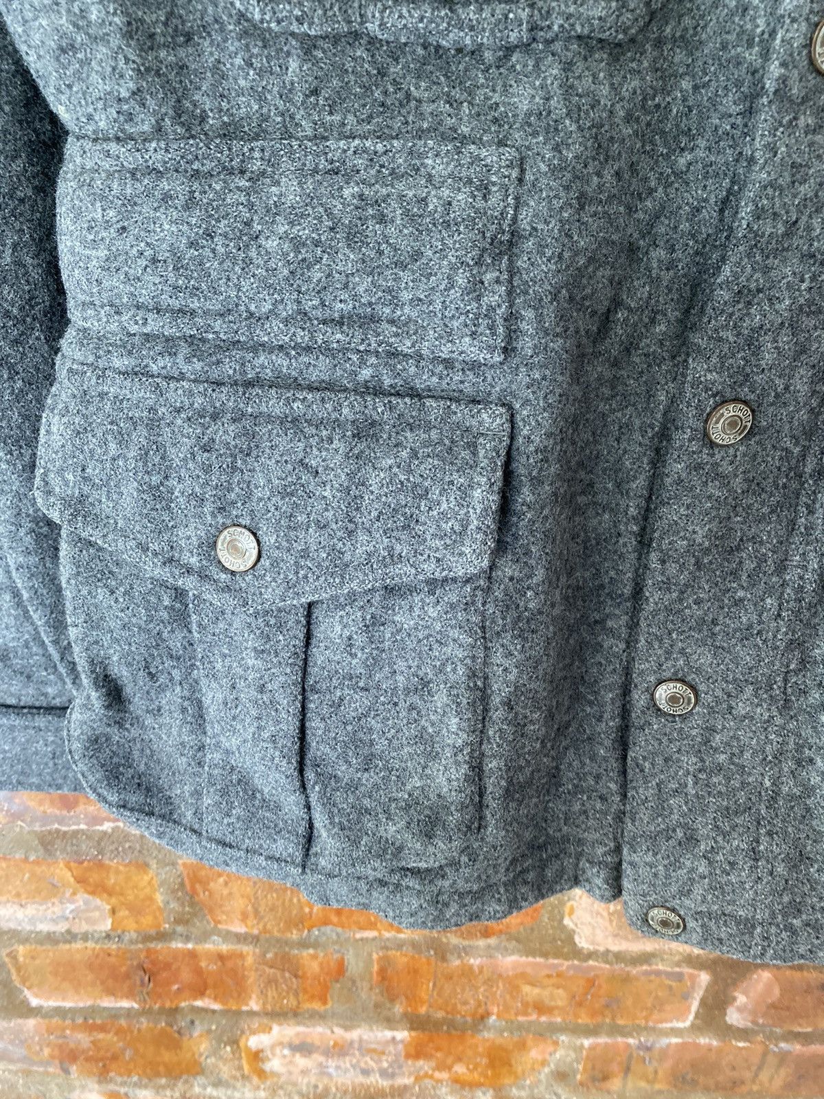 Schott 🔥AW08 Victim x Schott NYC Melton M-65 Wool Jacket Size US S / EU 44-46 / 1 - 8 Thumbnail