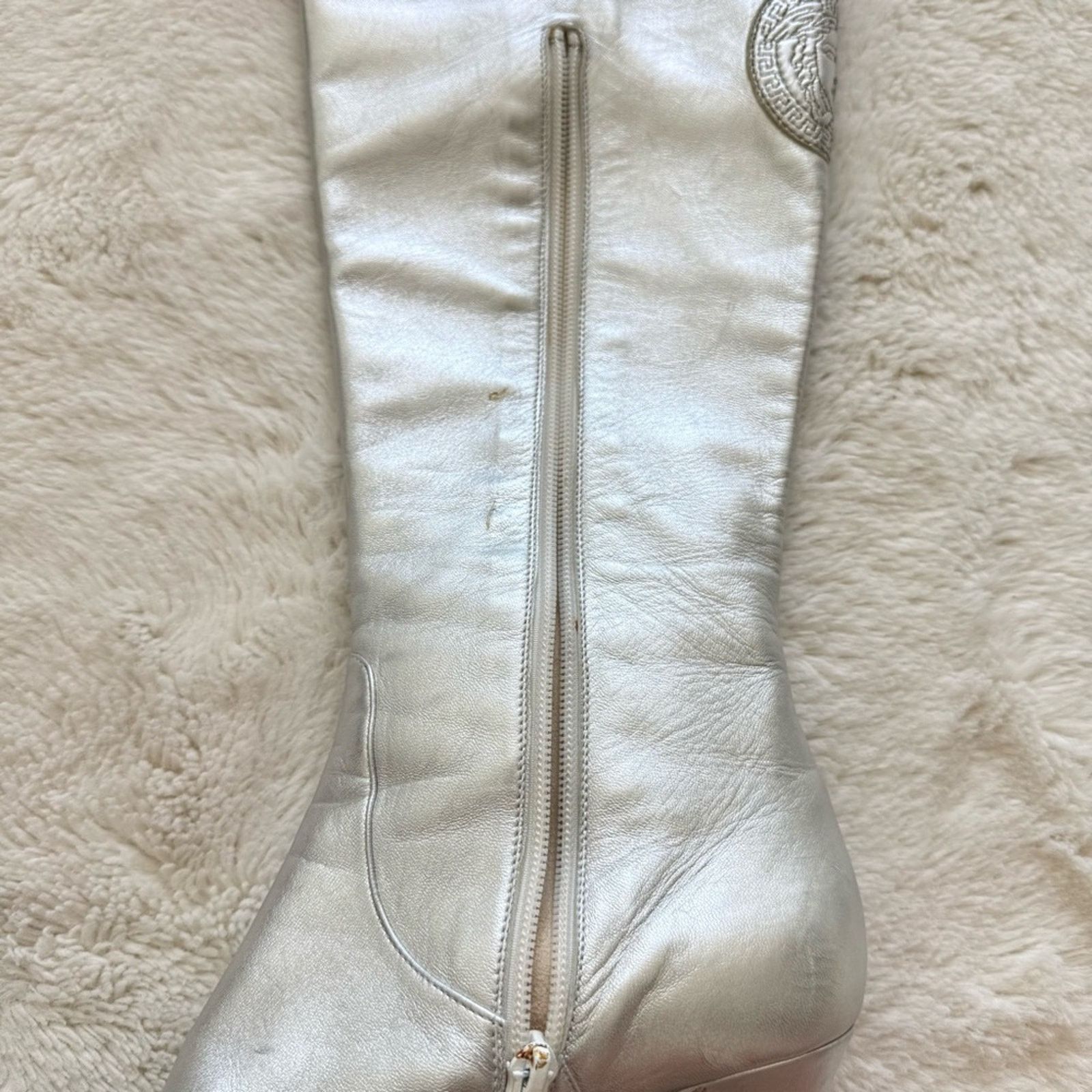 Versace Versace Vintage women silver boots size 38,5 EU Authentic Size US 8.5 / IT 38.5 - 9 Thumbnail