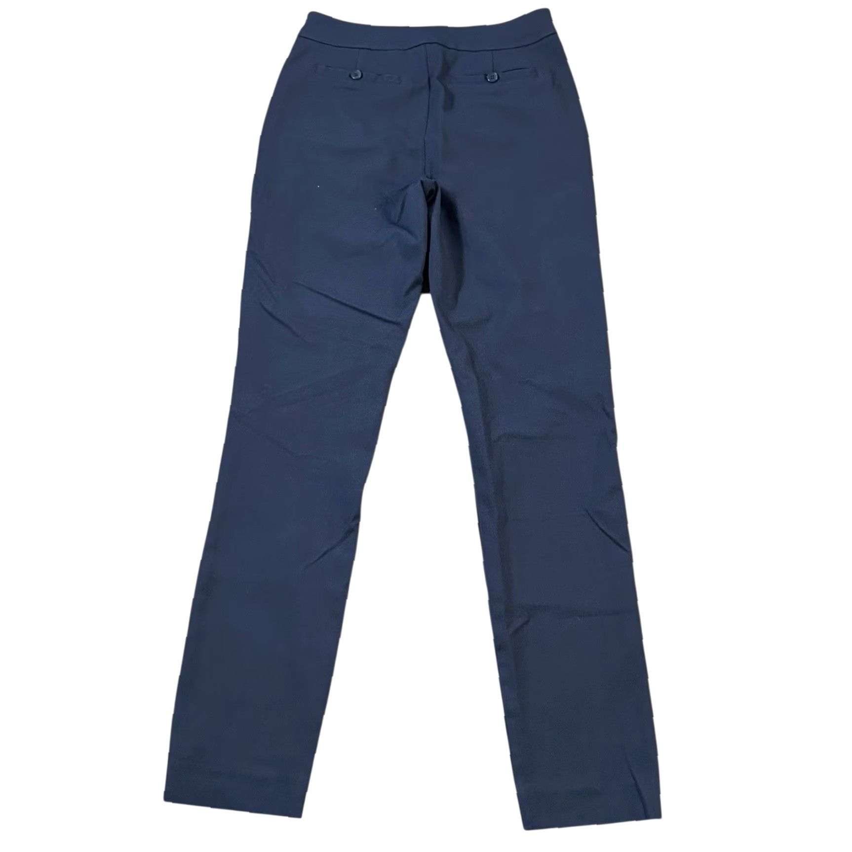 Vintage Ministry of Supply Women's Pull-on Pockets Blue Casual Pants Size Small Adult Regular Ankle Slim Notation: Polyester Pockets Flexible Modern Size 28" / US 6 / IT 42 - 4 Thumbnail