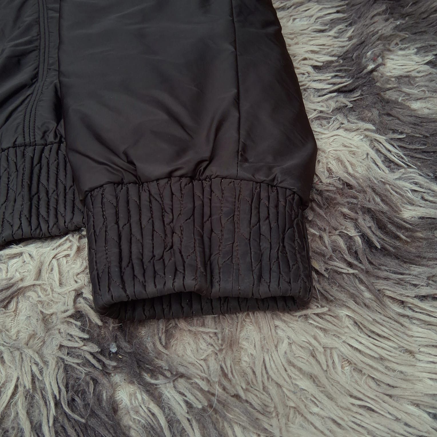 Prada Vintage Prada Sport Nylon Padded Jacket w/ Real Fur Collar Size US M / EU 48-50 / 2 - 4 Thumbnail
