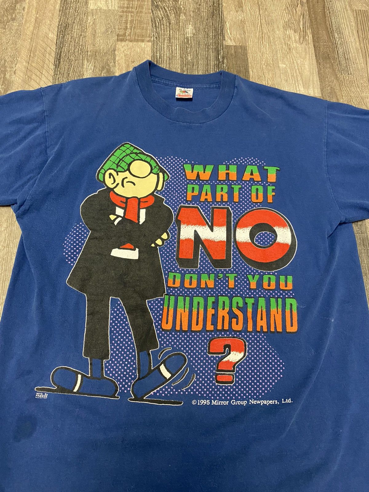 Vintage Vintage 1995 90’s Humor Comedy Single Stitch Tee T Shirt Size US XL / EU 56 / 4 - 2 Thumbnail