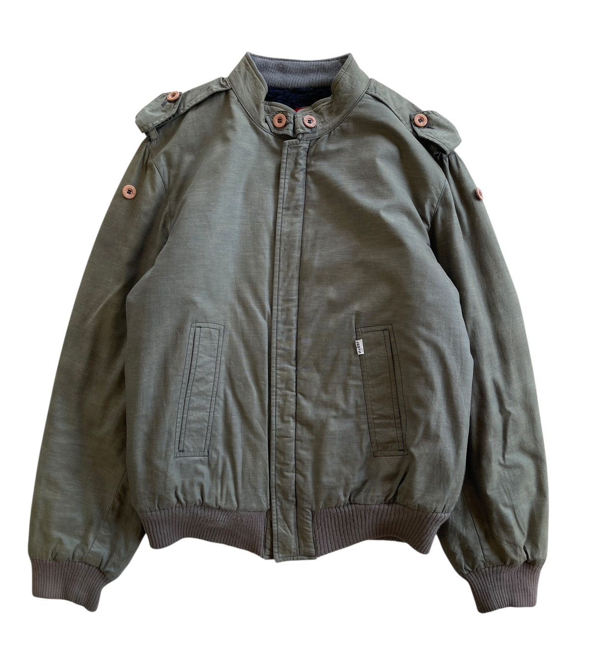 Levi's Vintage Clothing 70s Levis LVC Sherling Bomber Jacket Size US M / EU 48-50 / 2 - 1 Thumbnail