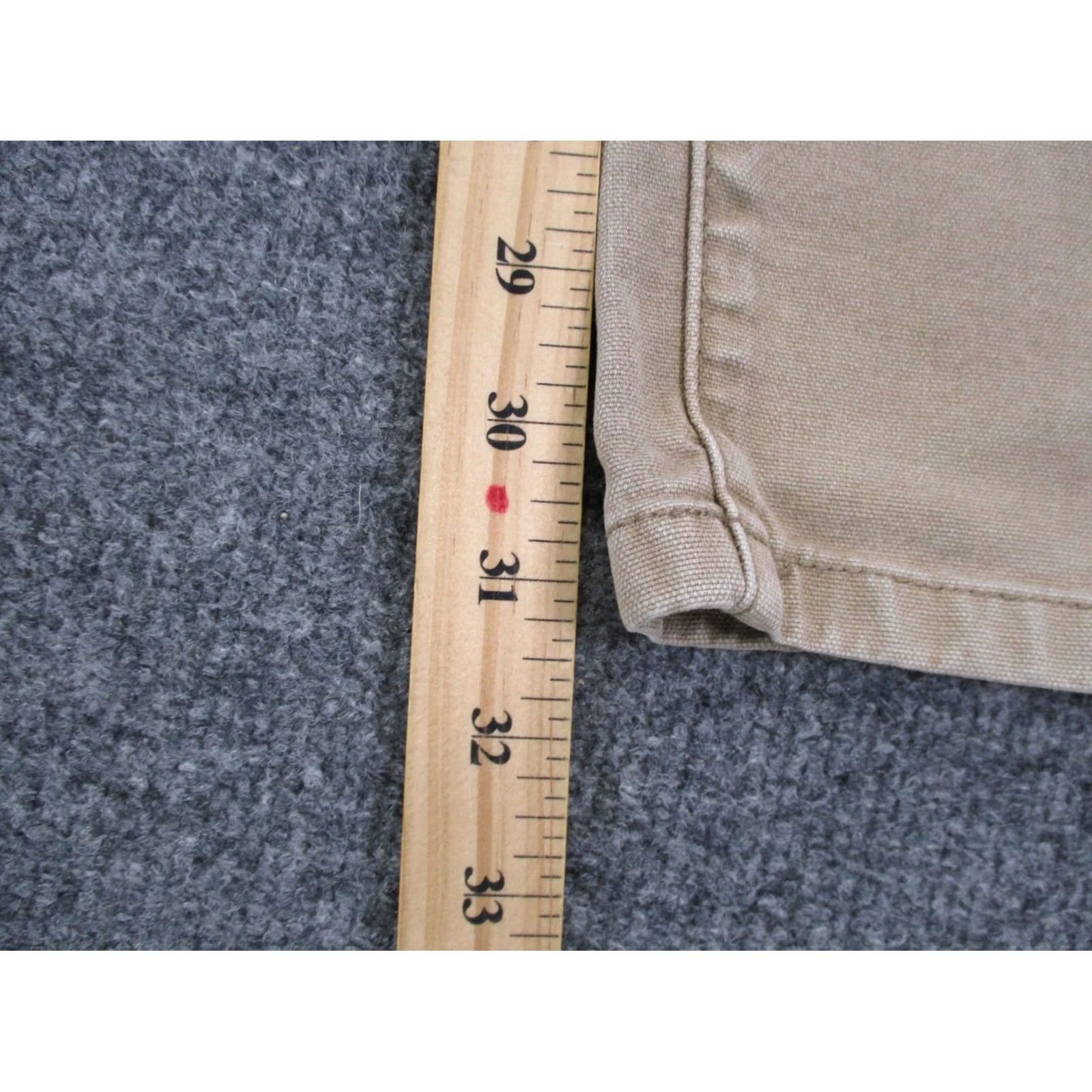 Vintage Proof Pants Mens 34 X 32 Beige Chino Straight Pants 34 Beige Mens Regular Fit 5-Pocket Denim? Size US 34 / EU 50 - 4 Thumbnail