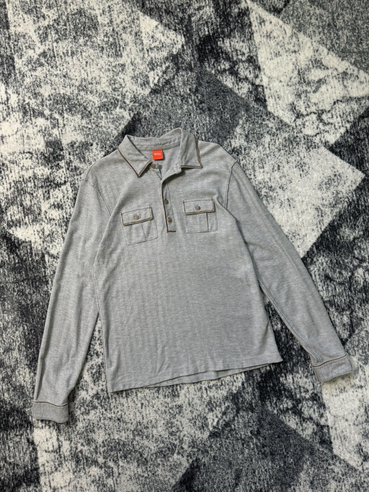 Hugo Boss Vintage Hugo Boss Polo Classic Long Sleeve Casual 90s Y2K Size US M / EU 48-50 / 2 - 2 Thumbnail