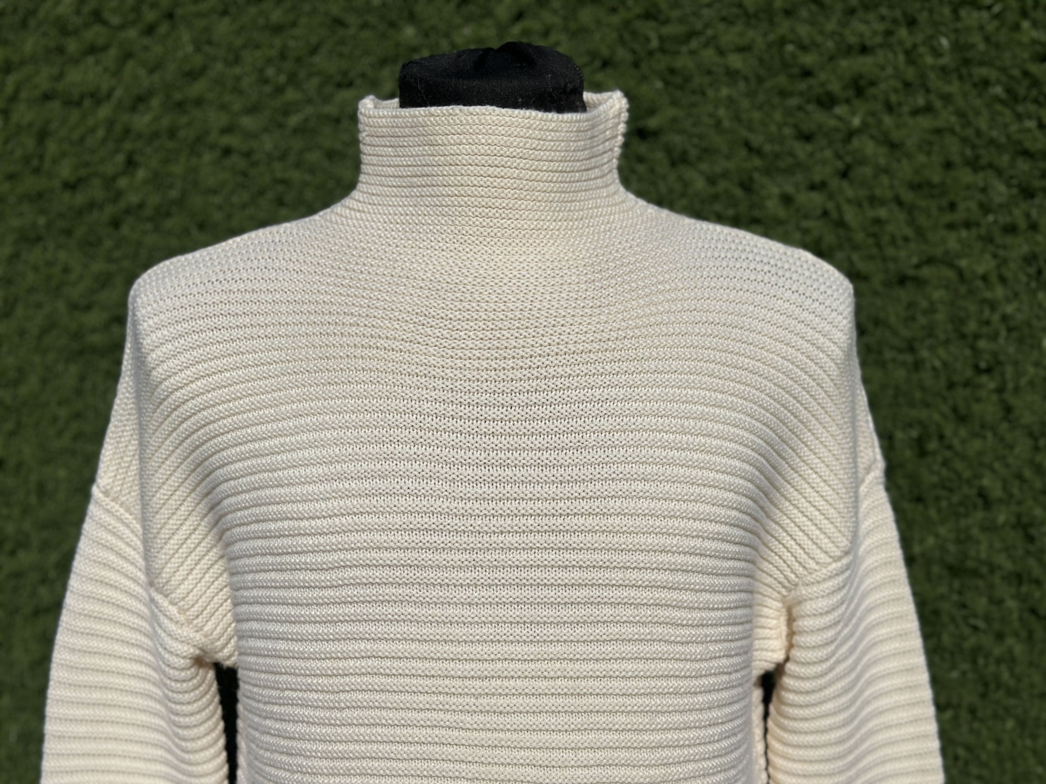 Toteme Toteme Chunky Rib Knit Wool Drop Shoulder Sweater Size XS Size XS / US 0-2 / IT 36-38 - 2 Thumbnail