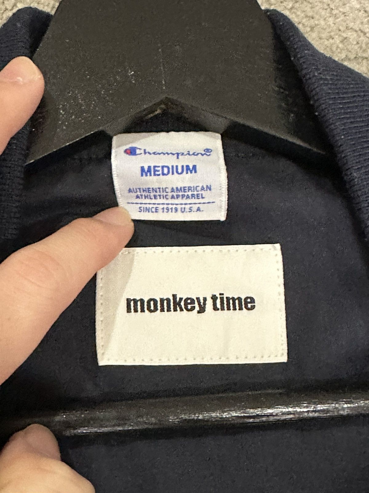 Champion × monkey time Champion x Monkey Time lightweight long baseball jacket Size US M / EU 48-50 / 2 - 6 Thumbnail