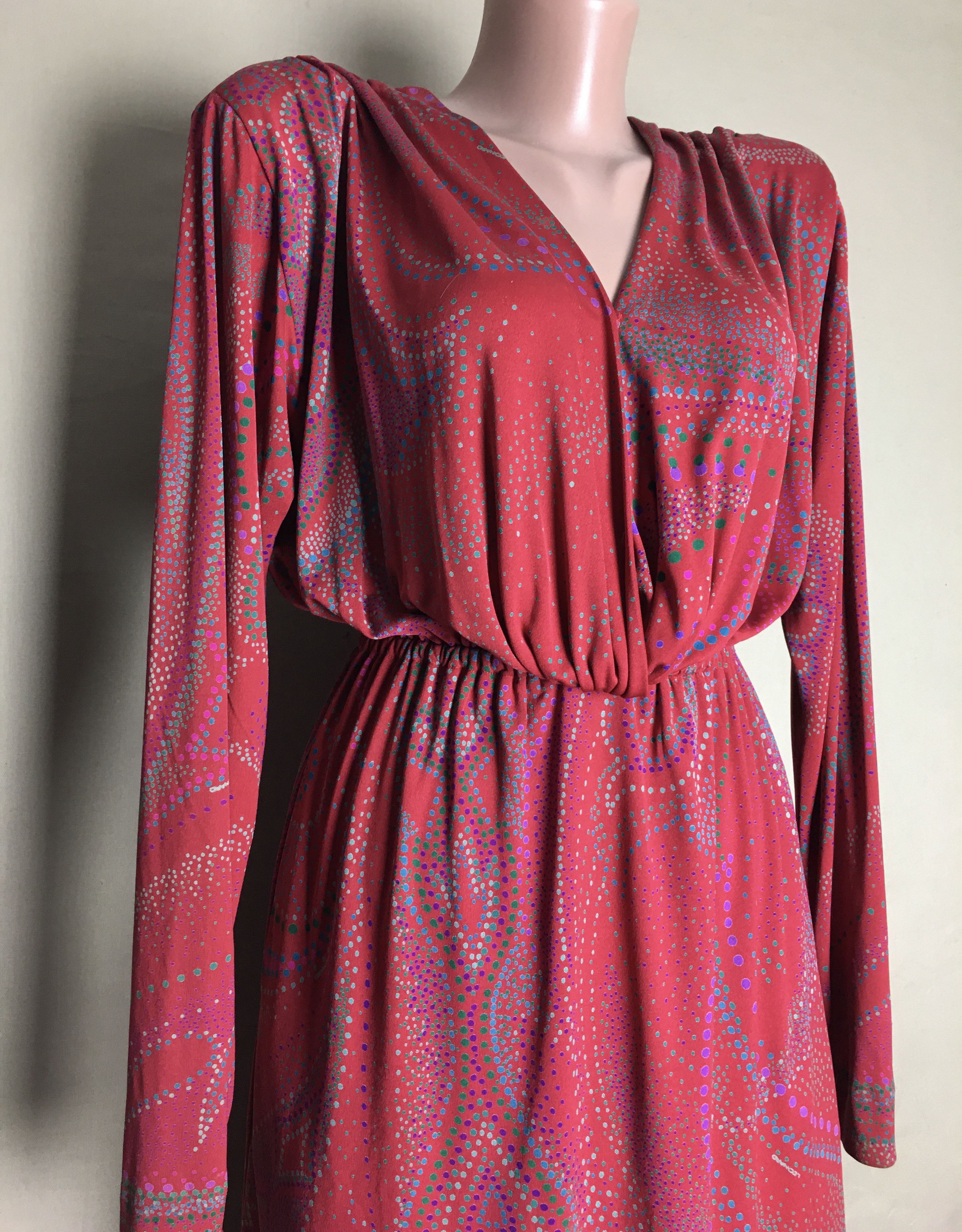 Leonard Paris Leonard Paris Vintage Silk Dress Paisley Print Size M / US 6-8 / IT 42-44 - 7 Thumbnail