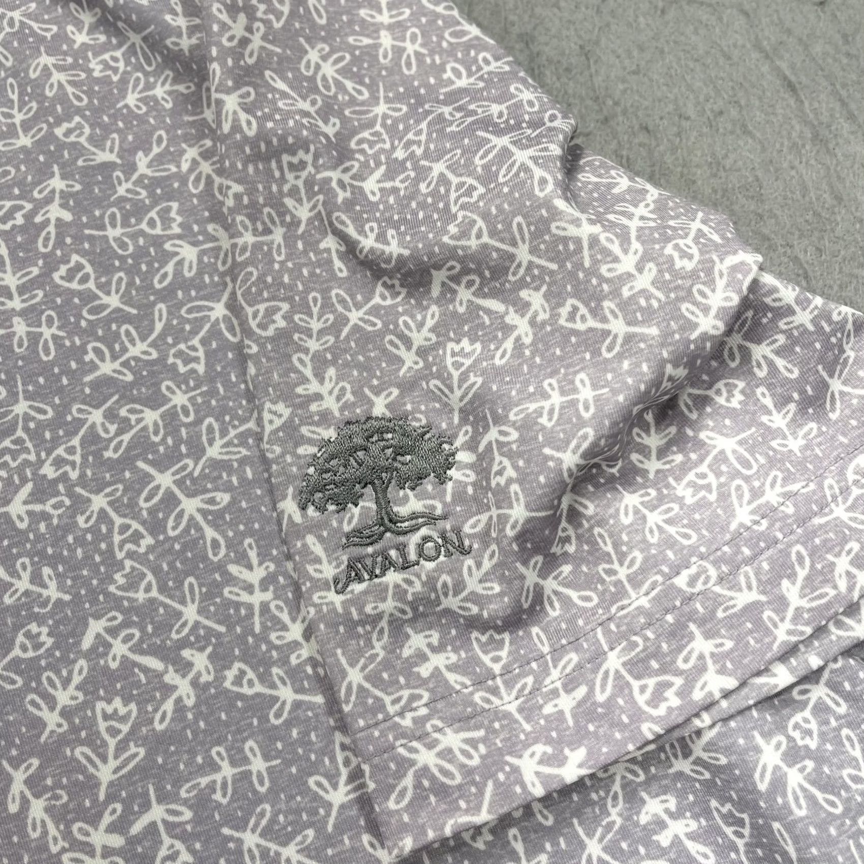 johnnie-O johnnie-O Polo Shirt Mens XL Gray White Floral Golf AOP Stretch Avalon Logo Shirt Mens XL Gray Floral Golf AOP Logo Size US XL / EU 56 / 4 - 4 Thumbnail