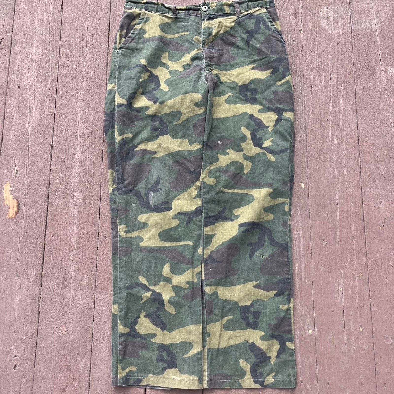 SafTbak Vintage camo army pants Size US 35 - 1 Thumbnail