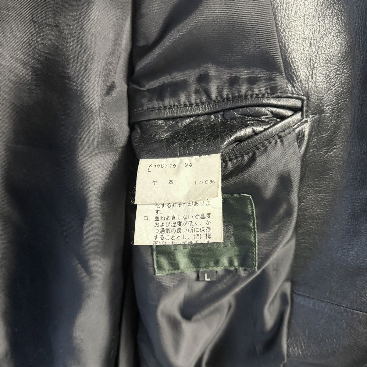 Yohji Yamamoto Yohji Yamamoto AAR Leather Blazer jacket Size US L / EU 52-54 / 3 - 8 Thumbnail