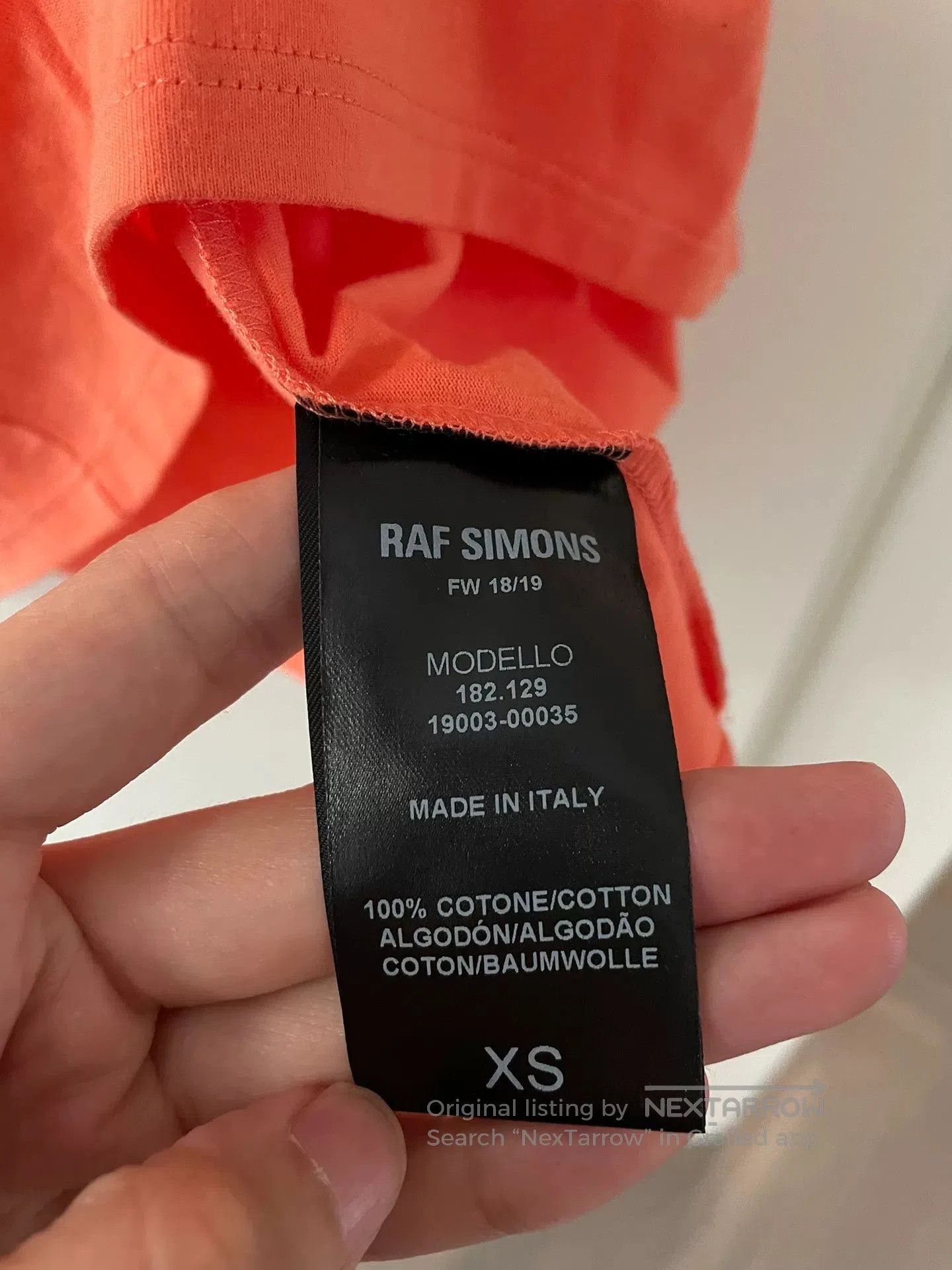 Raf Simons Raf Simons Orange Drugs T. Size US S / EU 44-46 / 1 - 5 Thumbnail