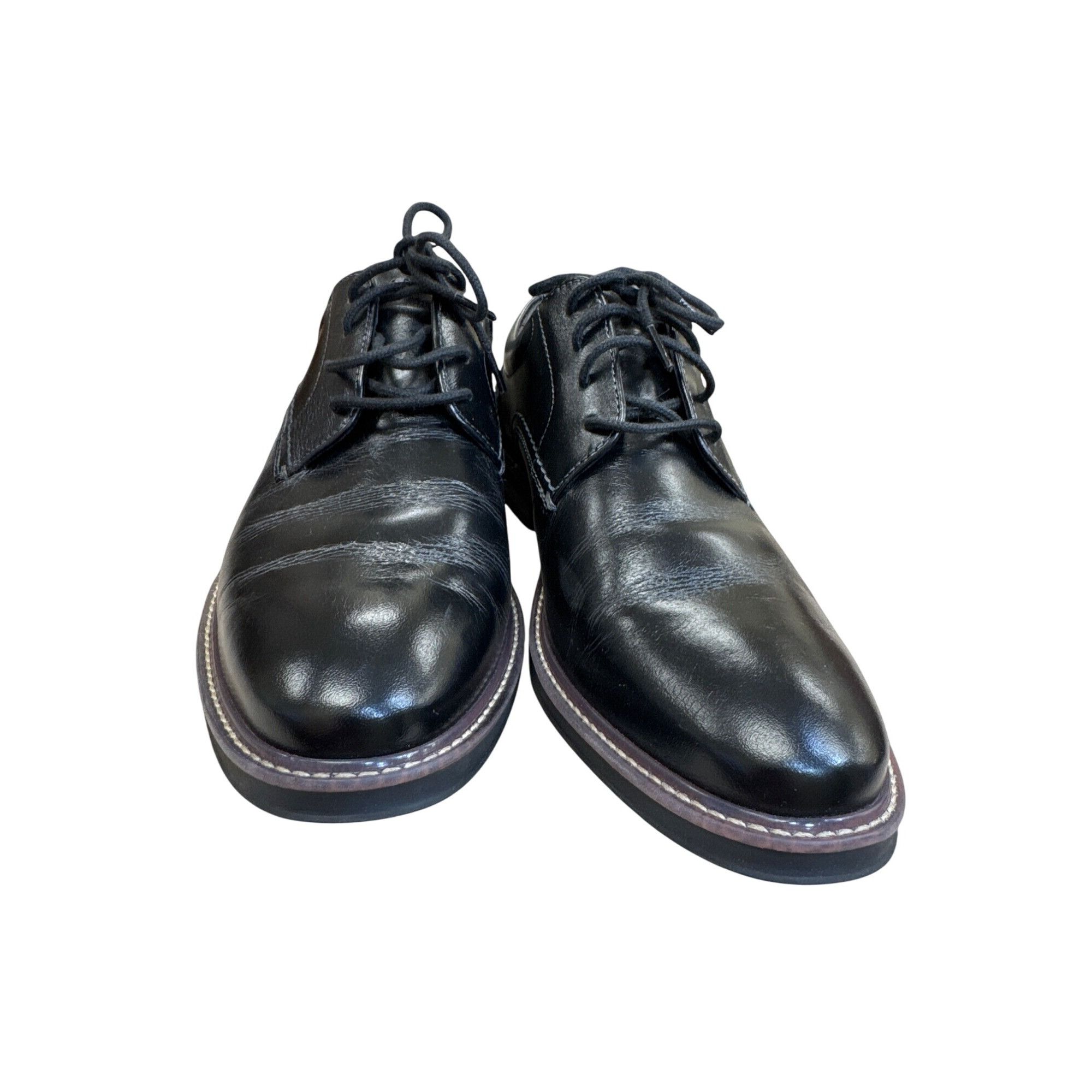 Nunn Bush Nunn Bush Mens Black Leather Oxford Dress Shoes Size 9M SKU Size US 9 / EU 42 - 5 Thumbnail