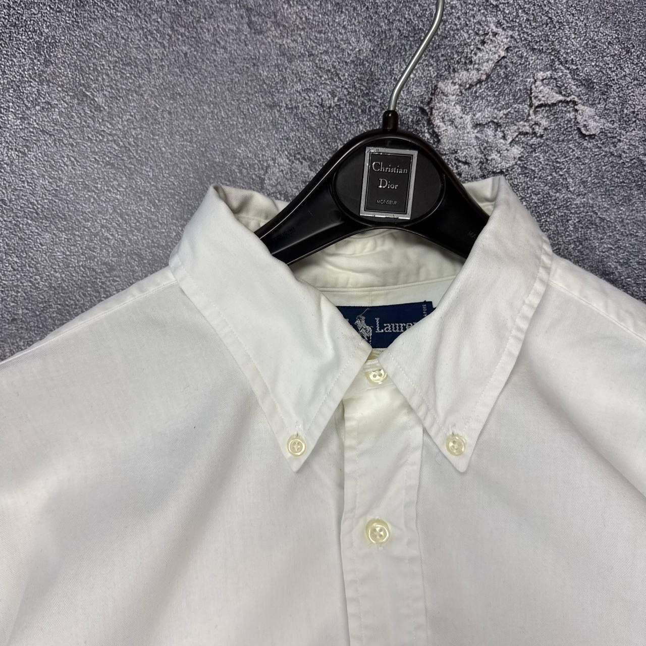 Polo Ralph Lauren Vintage 1990s Polo USA Dress Shirt White Ralph Lauren Size US L / EU 52-54 / 3 - 7 Thumbnail