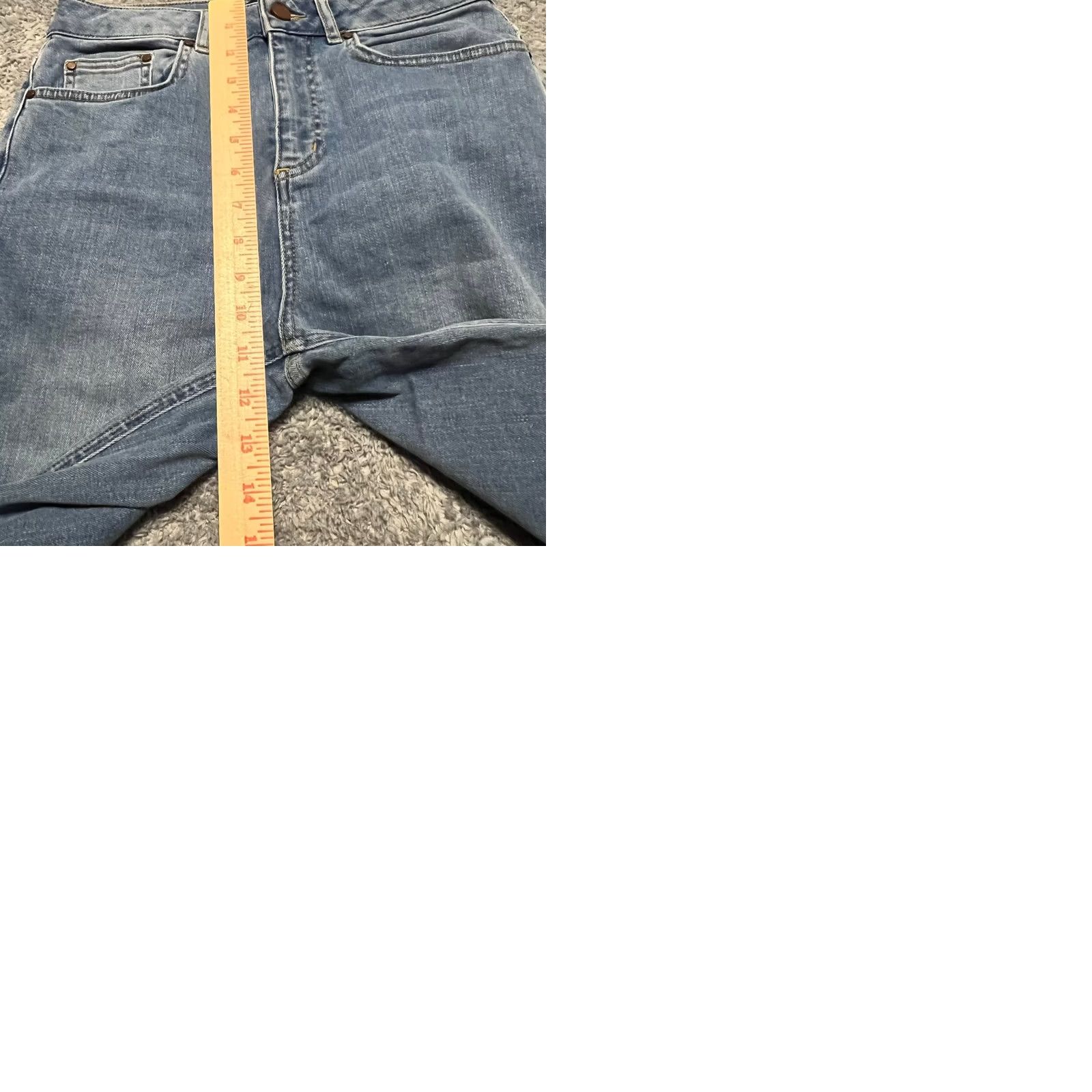 Boden Boden Jeans Women 6 R Blue Denbign Tie Ankle Straight High Rise 27 x25.5 Size 28" / US 6 / IT 42 - 9 Thumbnail