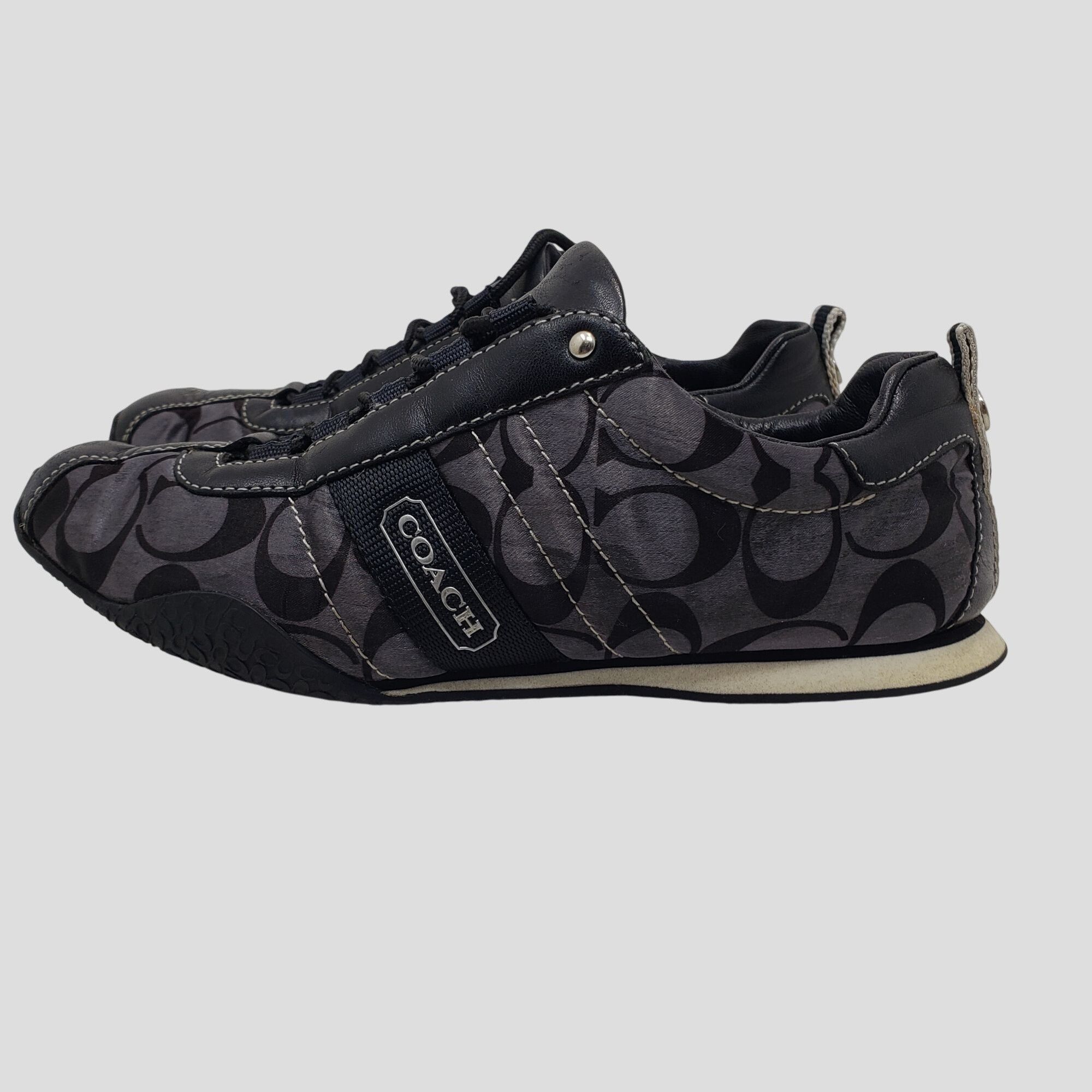 Coach Coach Kelsie Black & Gray Lace-Up Sneakers Womens Size 5.5M Size US 5.5 / EU 38 - 3 Thumbnail
