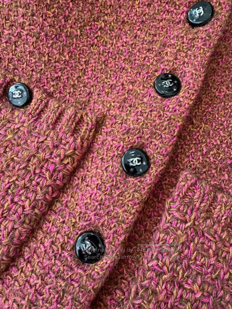 Chanel Chanel Orange cashmere alpaca wool vest Size S / US 4 / IT 40 - 4 Thumbnail