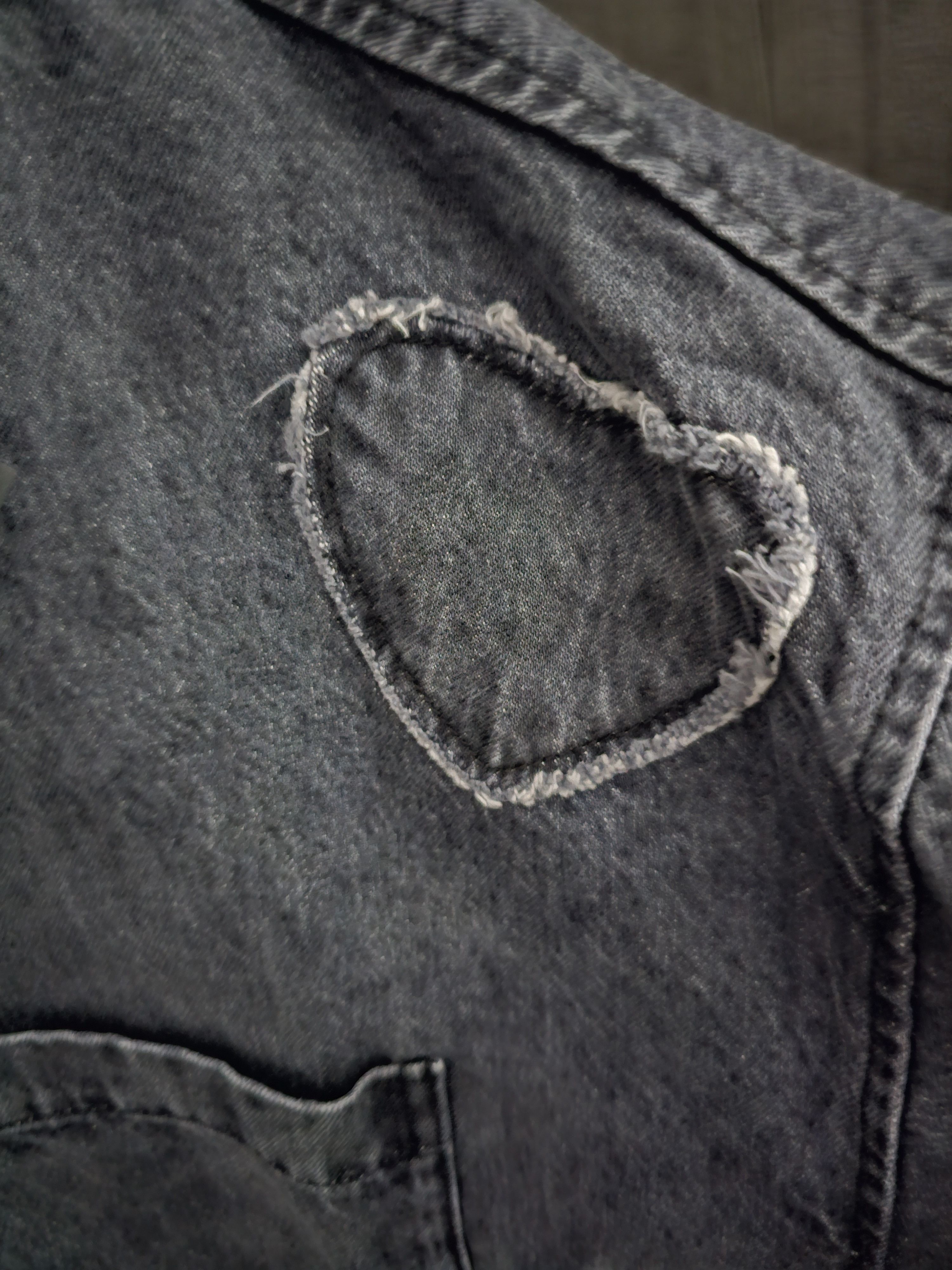 Nahmias Nahmias Heart Patch Work Denim Shirt Size US XXL / EU 58 / 5 - 4 Thumbnail
