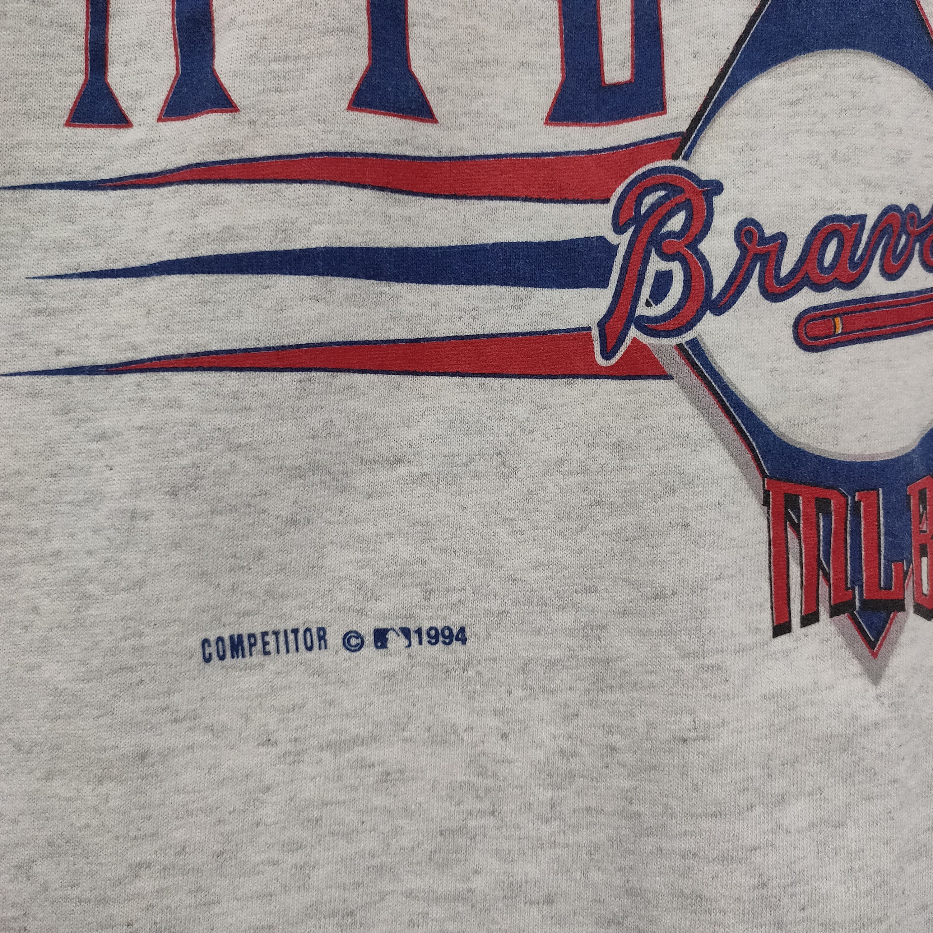 MLB × Vintage Atlanta Braves Hooded T-shirt X-Large Vintage 1994 MLB Size US XL / EU 56 / 4 - 5 Thumbnail