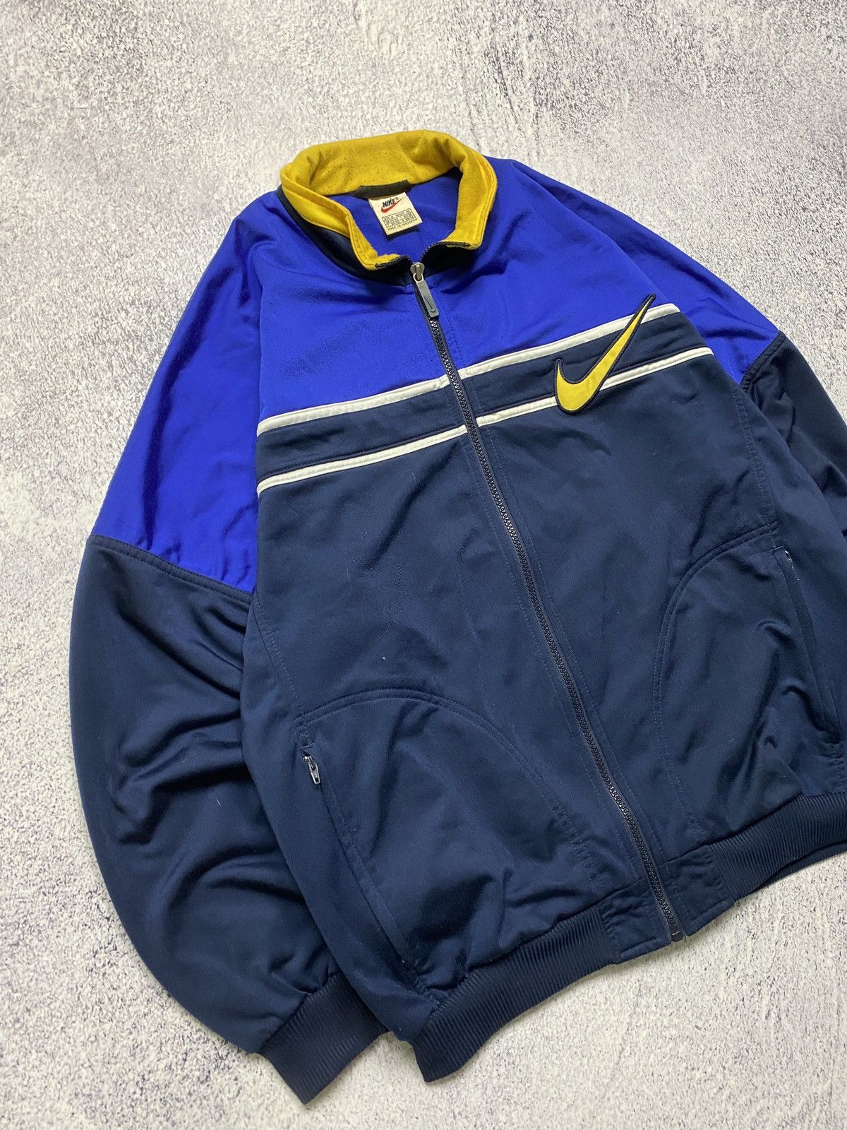 Nike × Vintage Vintage Nike Track Jacket Swoosh Embroidered Logo Y2K 90’s Size US M / EU 48-50 / 2 - 3 Thumbnail
