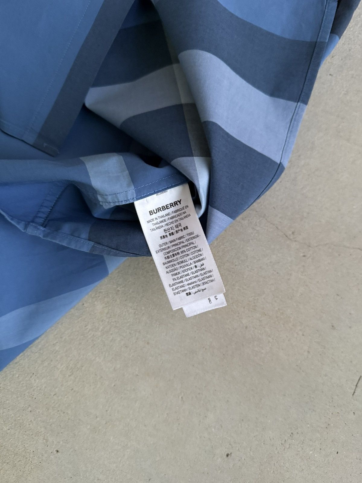 Burberry × Designer Burberry Blue Plaid Button Up Shirt Size US XL / EU 56 / 4 - 5 Thumbnail