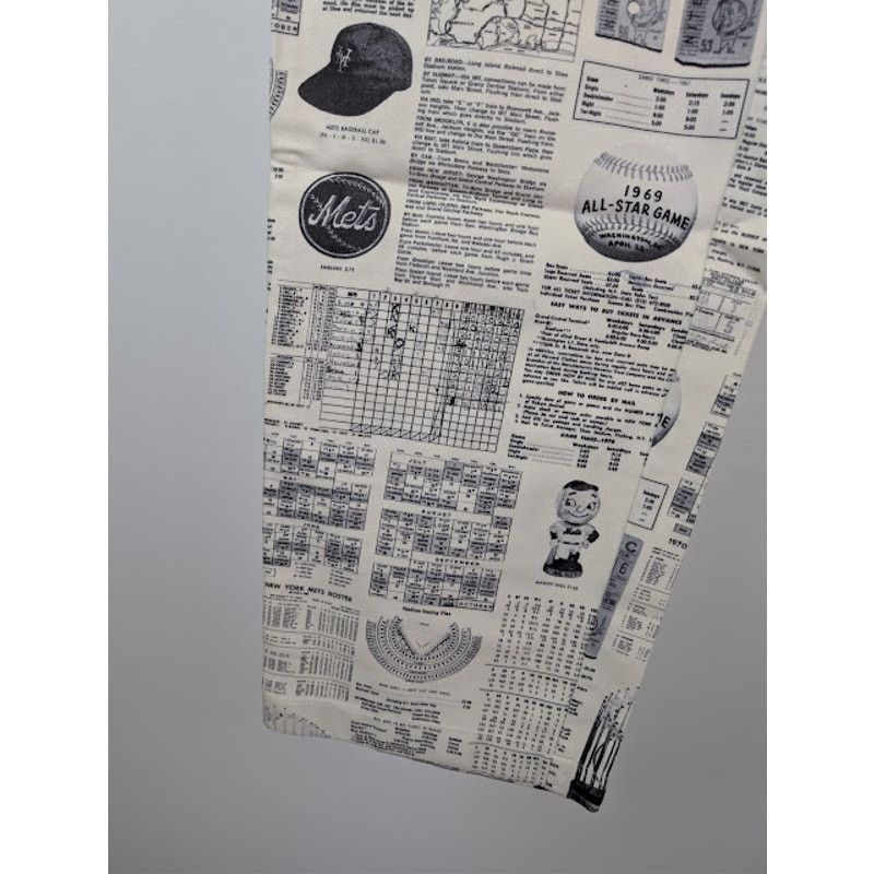 Aime Leon Dore o1rshd1 Mets Printed Chino Pant in Black / White Size US 32 / EU 48 - 10 Thumbnail