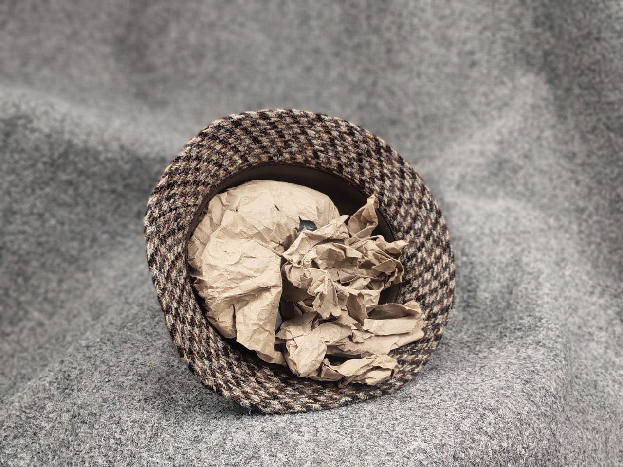 Harris Tweed Vintage 80's Harris Tweed Hat Classic trilby Fedora England Size ONE SIZE - 9 Thumbnail