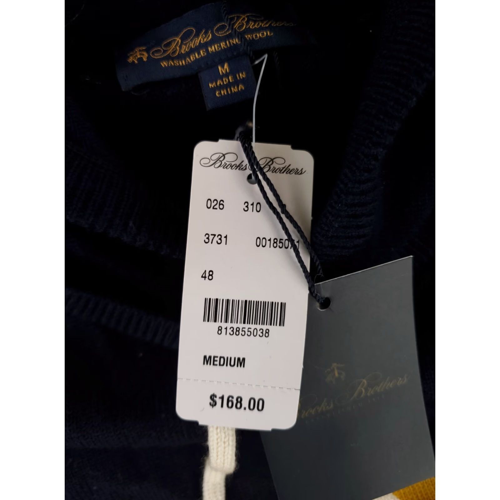 Brooks Brothers Brooks Brothers Sweater Hoodie Merino Wool Blue Striped Mens M NWT Shirt Hoodie Mens M Blue Striped Merino Wool Brooks Brothers NWT Size US M / EU 48-50 / 2 - 2 Thumbnail