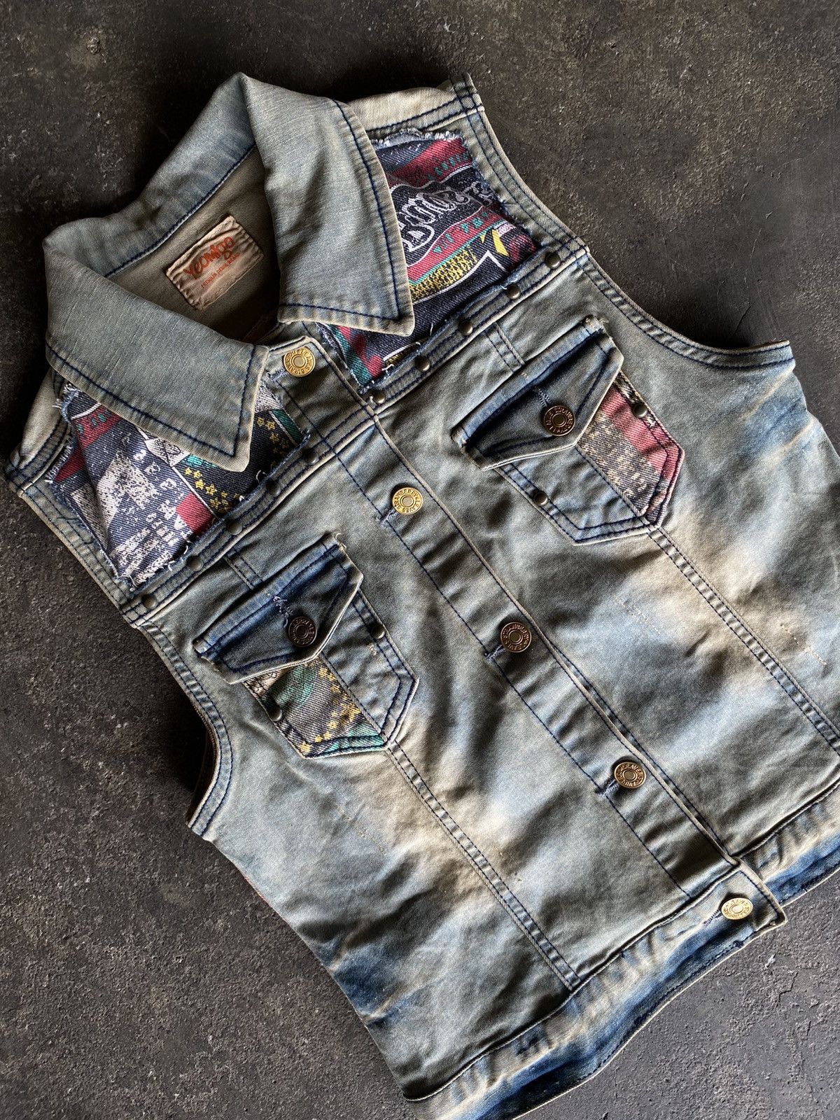 If Six Was Nine YEOMIGO PUNK DENIM VEST JACKET Size US S / EU 44-46 / 1 - 3 Thumbnail