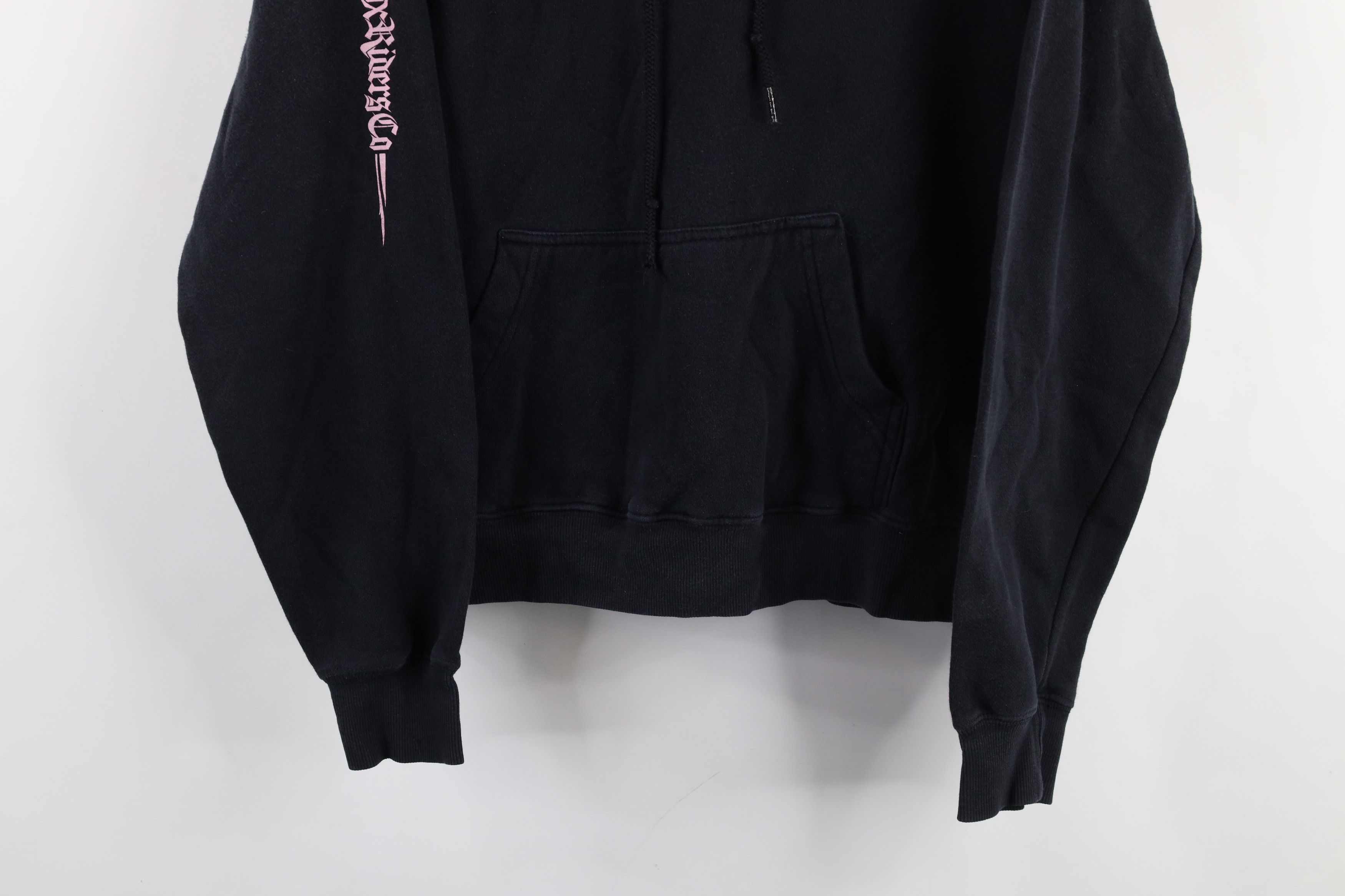 Fox Racing × Vintage Vintage 90s Y2K Fox Racing Spell Old English Hoodie Black Size L / US 10 / IT 46 - 3 Thumbnail