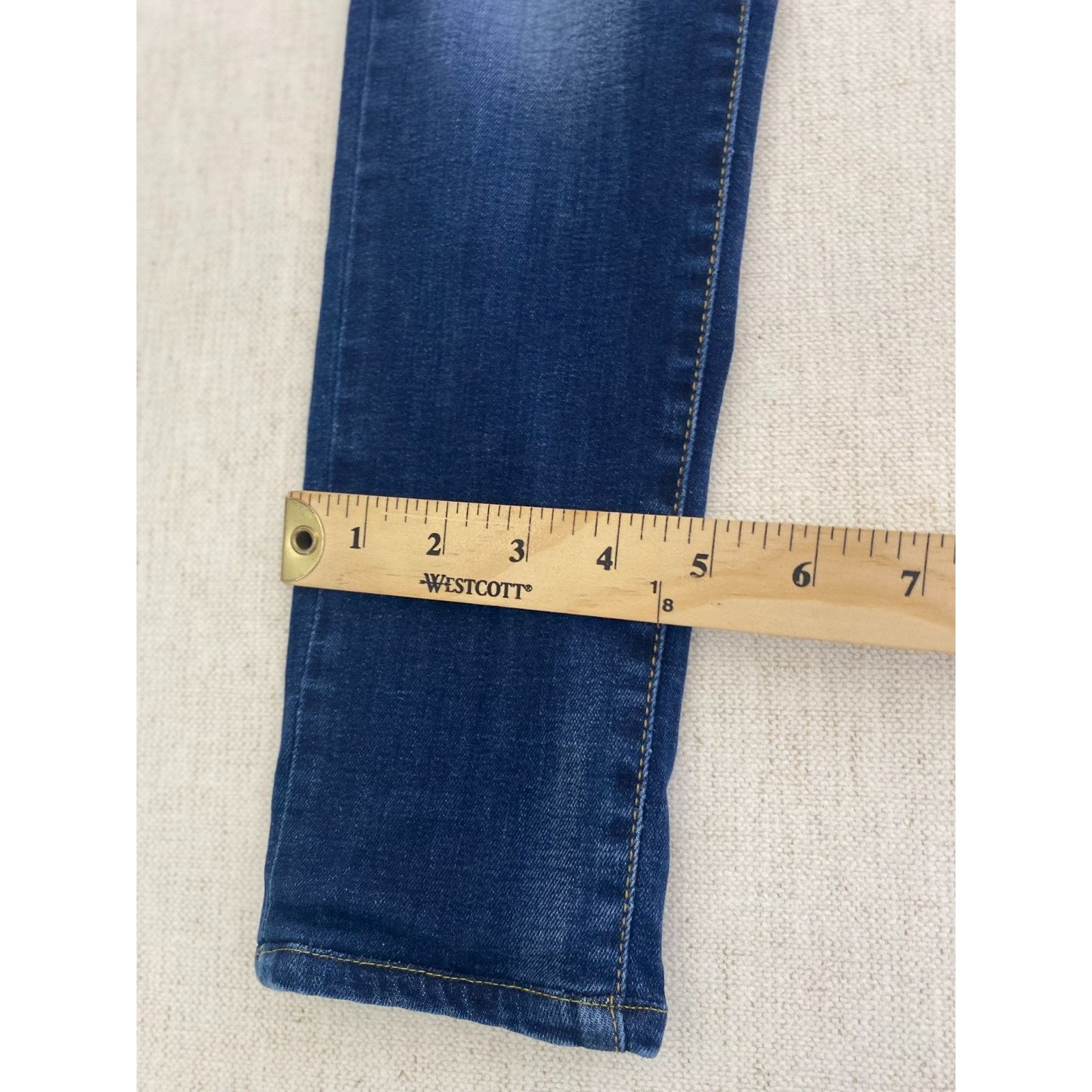 Other Leara Woman Jeans Womens Size 4 Blue Denim Stretch Skinny Size 27" / US 4 / IT 40 - 7 Thumbnail