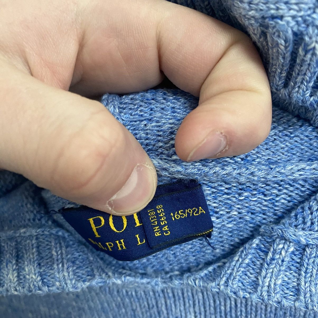 Polo Ralph Lauren Vintage Y2K Polo Ralph Lauren Knit Hoodie Sweater USA Flag Size US M / EU 48-50 / 2 - 8 Thumbnail