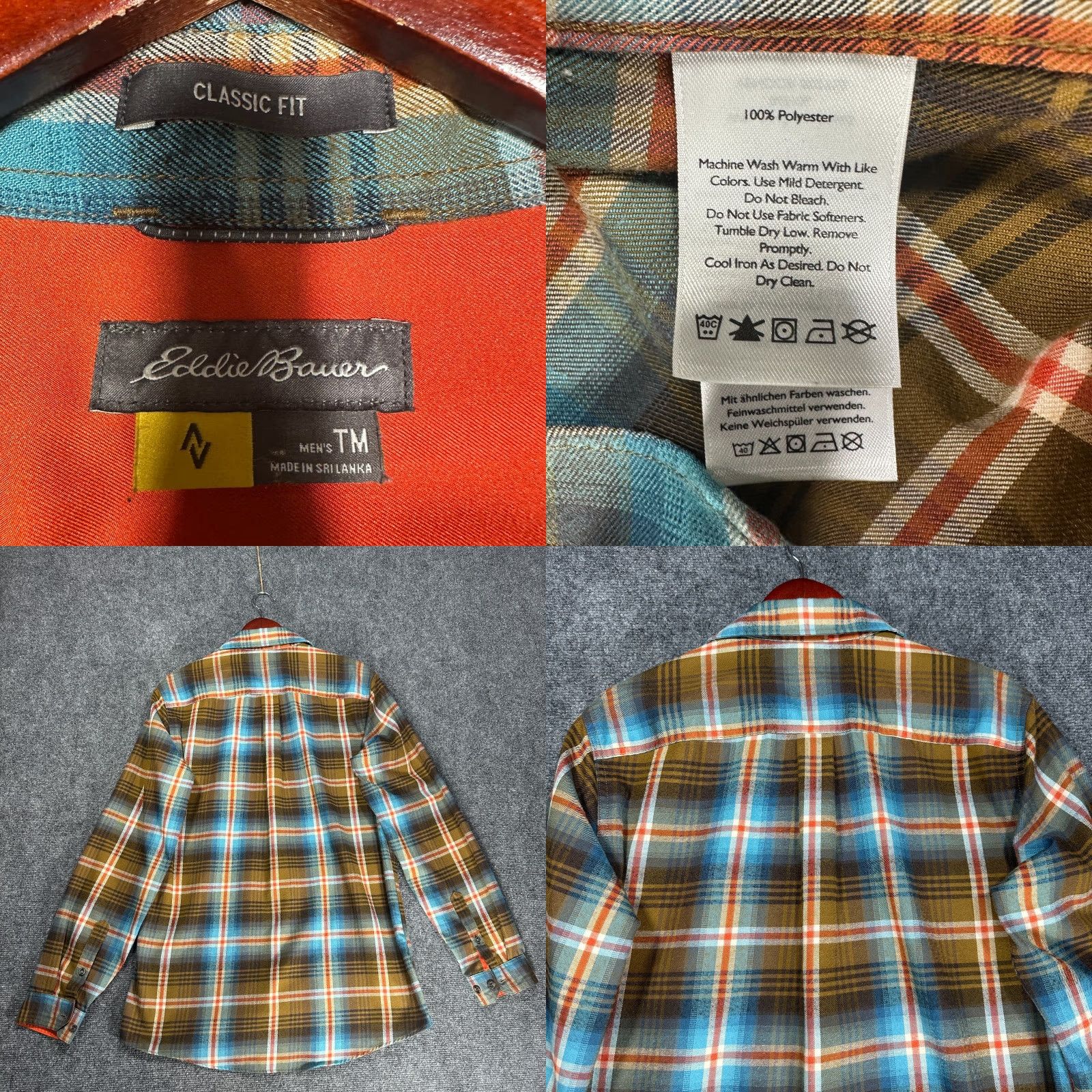 Eddie Bauer Eddie Bauer Travex Shirt Mens MT Plaid Cotton Flannel Button Up Pockets Classic Size US M / EU 48-50 / 2 - 8 Thumbnail