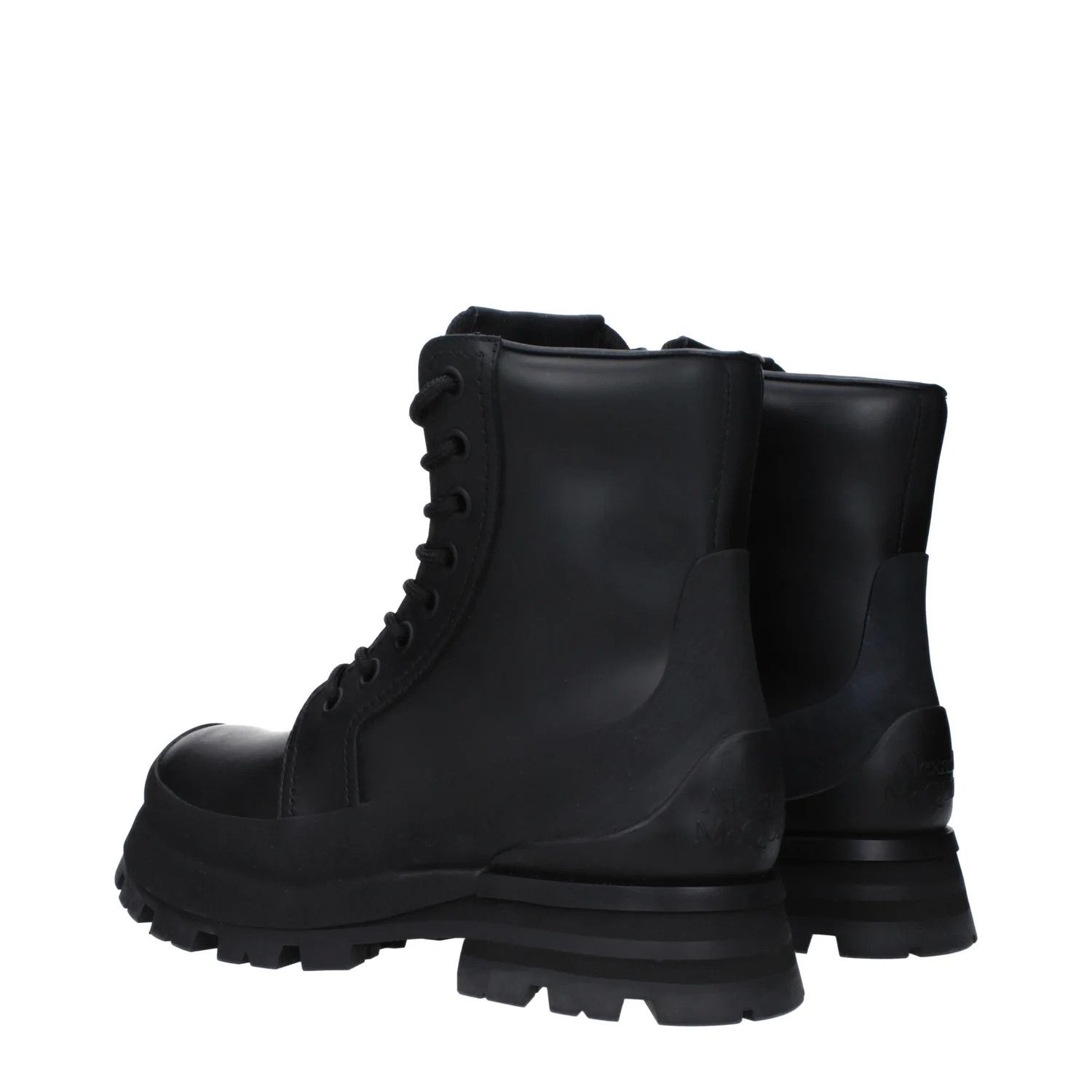 Alexander McQueen ob1o1e0225 Leather Ankle Boots in Black Size US 9.5 / EU 42-43 - 4 Thumbnail