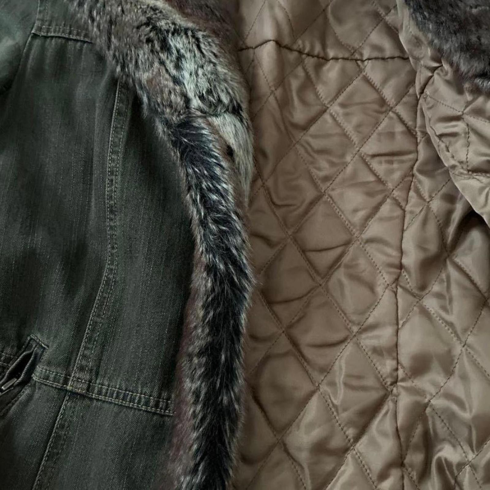 Other Faux fur and denim whimsy goth penny lane style jacket coat Size XS / US 0-2 / IT 36-38 - 4 Thumbnail