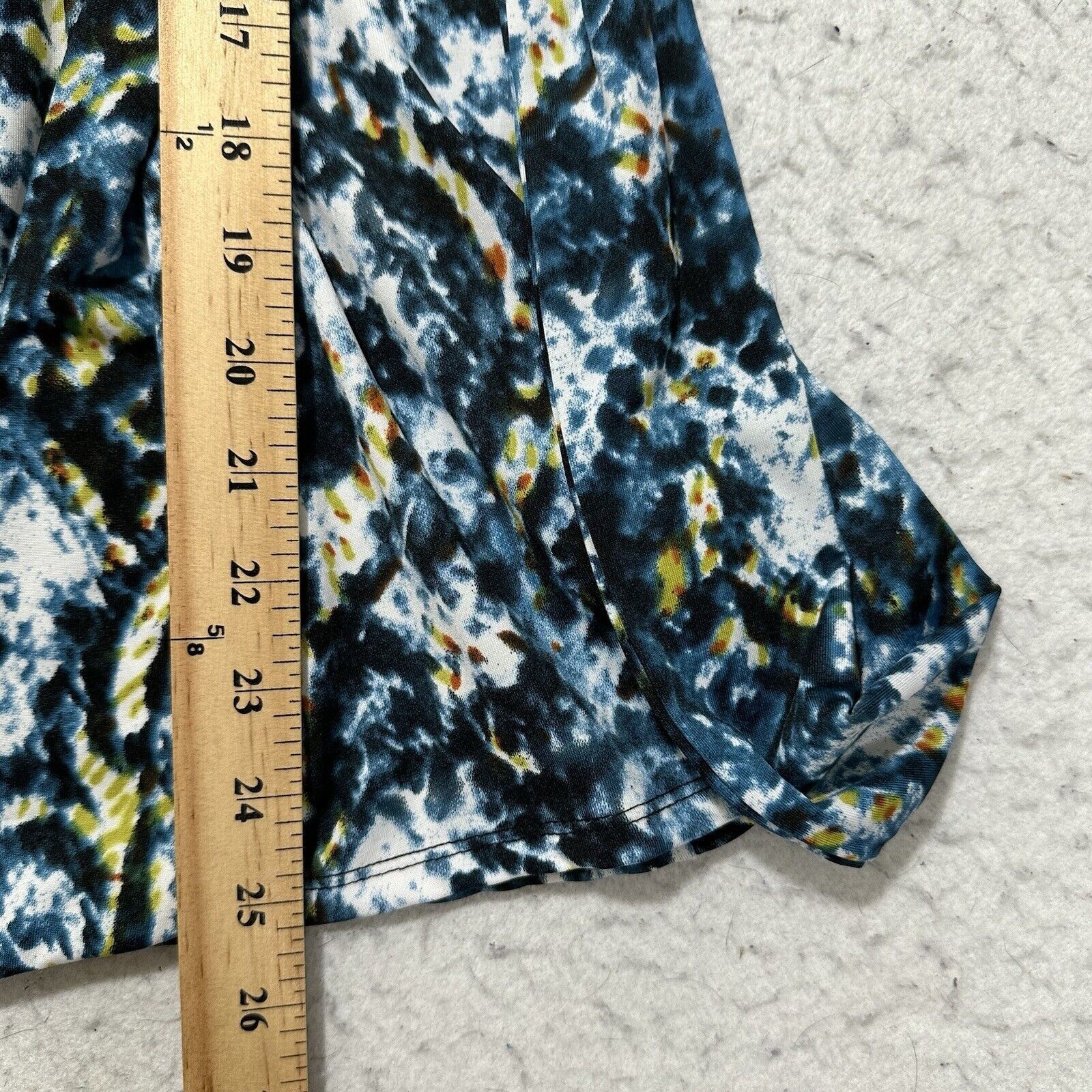 Other Notations Medium Blouse Blue Teal White Pullover Wrap Top Size M / US 6-8 / IT 42-44 - 9 Thumbnail