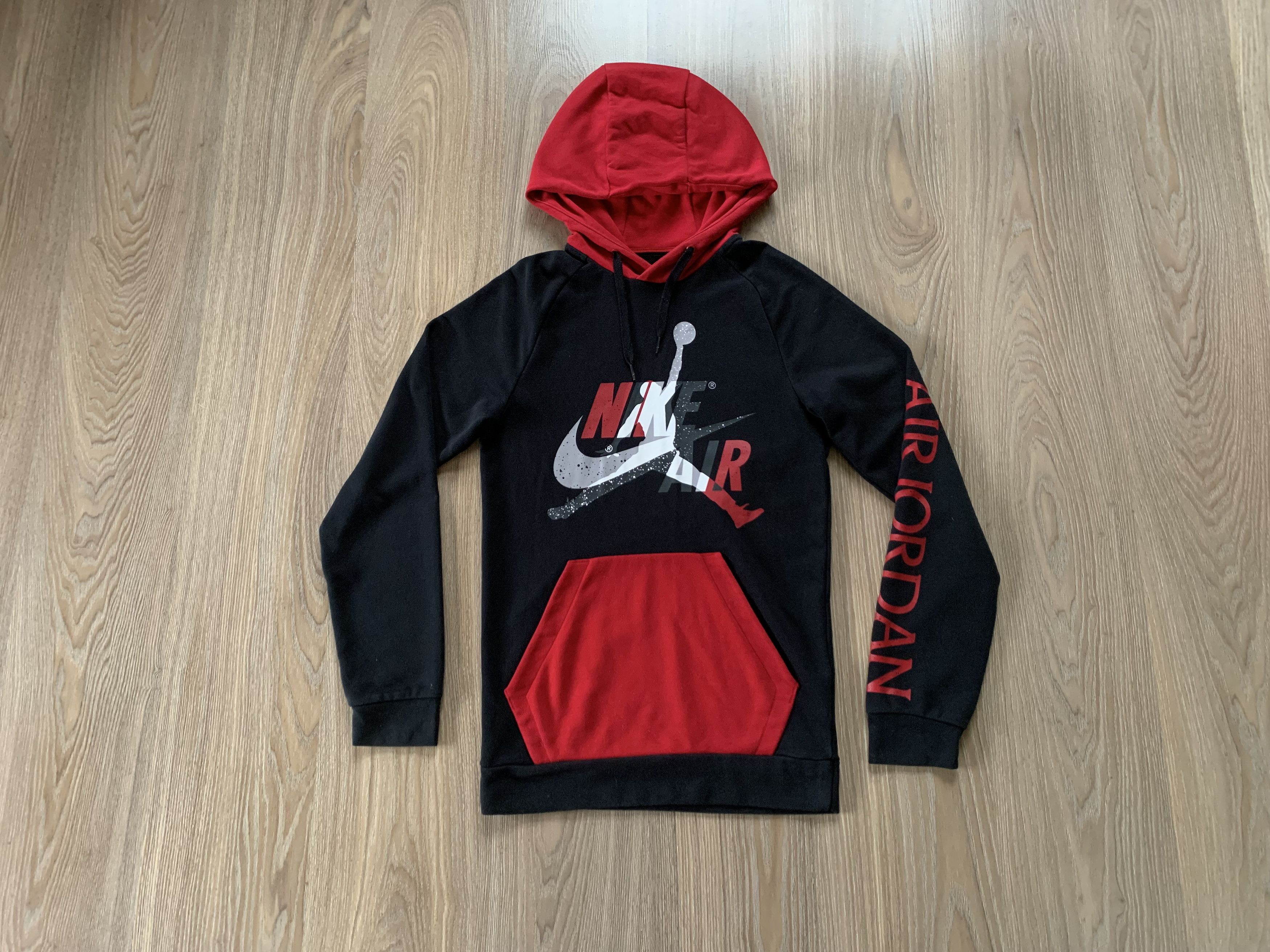 Jordan Brand × Vintage Cotton Air Jordan Printed Big Logo Long Hoodie Size US XS / EU 42 / 0 - 1 Thumbnail