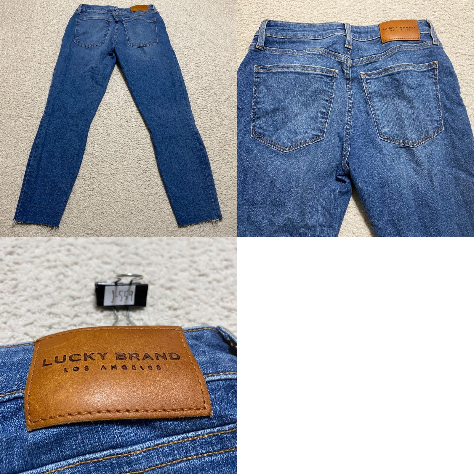 Lucky Brand Lucky Brand Jeans Womens 26x25 Low Rise Lolita Skinny Crop Dark Blue Denim 5-Pocket Regular Womens Boys Girls Mens Size 26" / US 2 / IT 38 - 9 Thumbnail