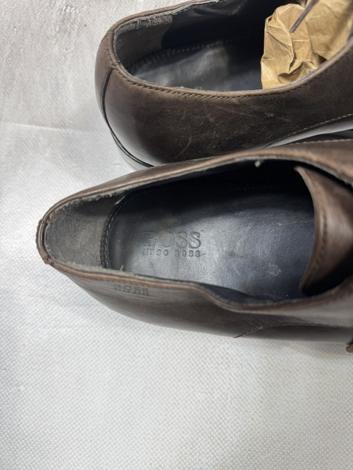 Hugo Boss Vintage Hugo Boss Brown Leather Shoes Size US 7 / EU 40 - 17 Thumbnail