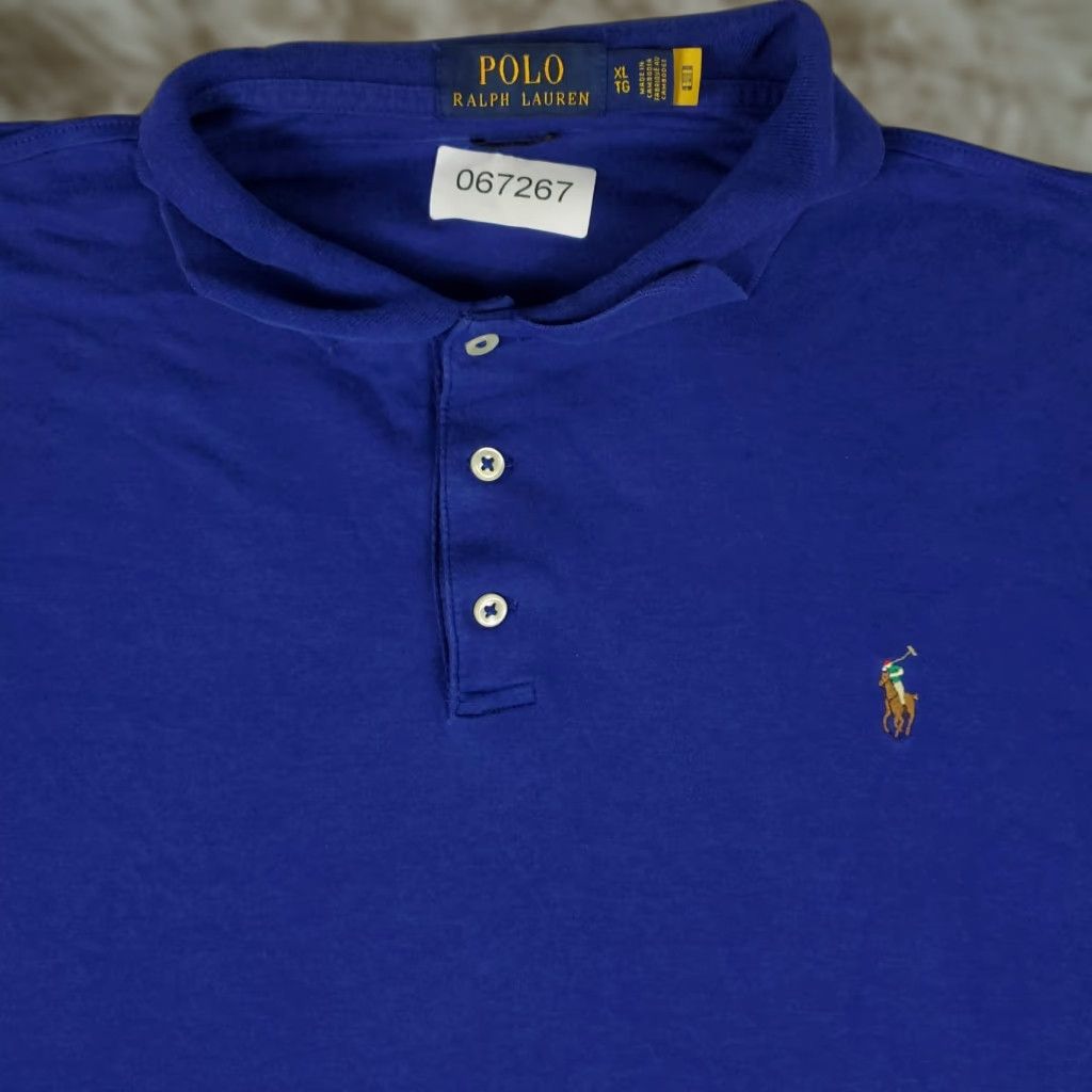 Ralph Lauren Ralph Lauren Polo Shirt Mens XL Blue Classic Fit Pony Casual Short Sleeve Polo Size US XL / EU 56 / 4 - 1 Thumbnail