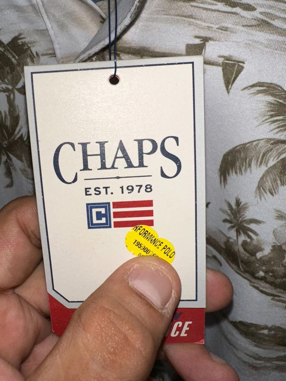 Chaps CHAPS Resortwear Polo | Size XXL | Palm Tree Scene Size US XXL / EU 58 / 5 - 5 Thumbnail